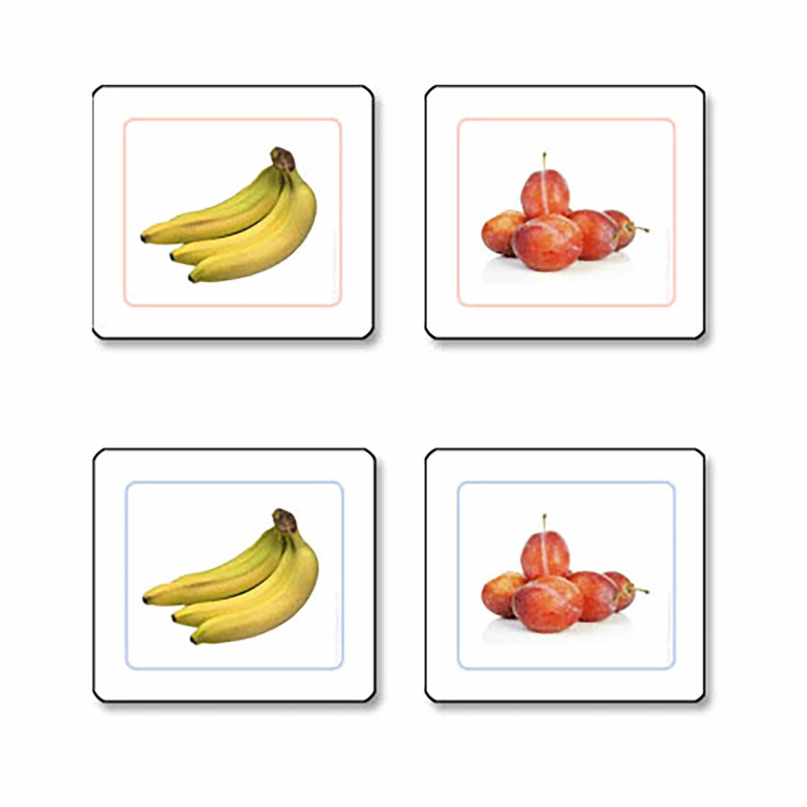 Fruits Matching Work Cards — Montessori Material | Faborino