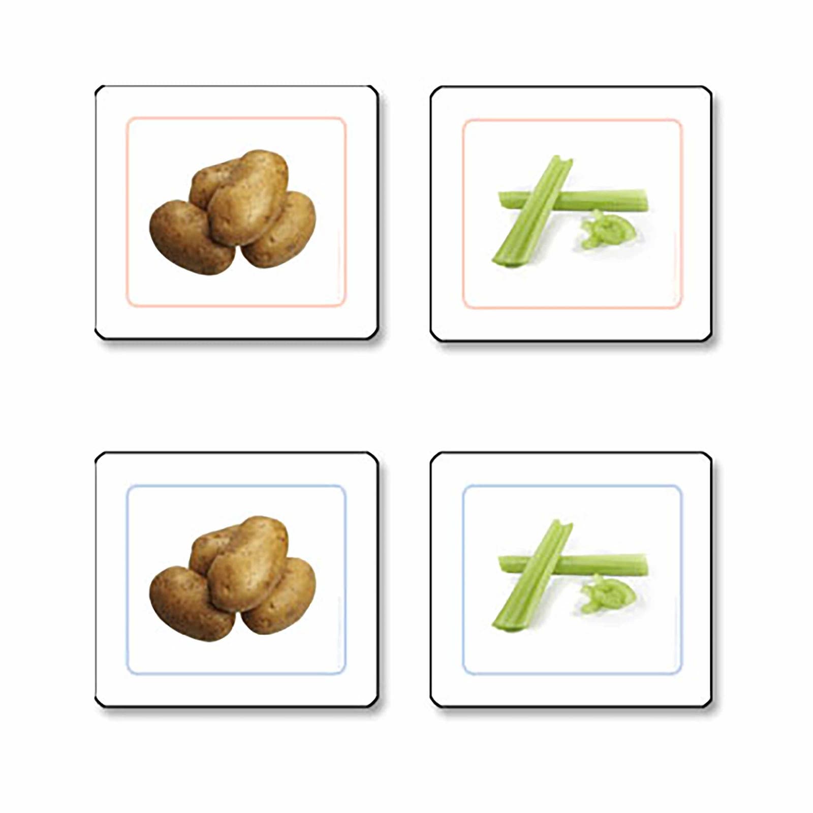 Vegetables Matching Work Cards — Montessori Material | Faborino