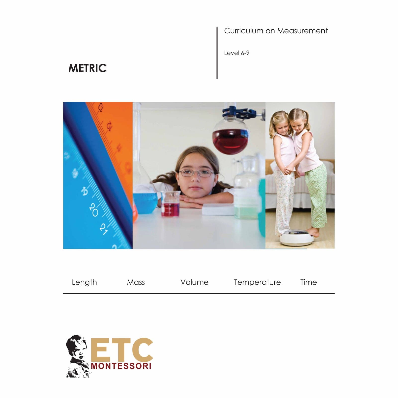 Učebné osnovy merania úroveň 6-9 metrické — Montessori Material | Faborino