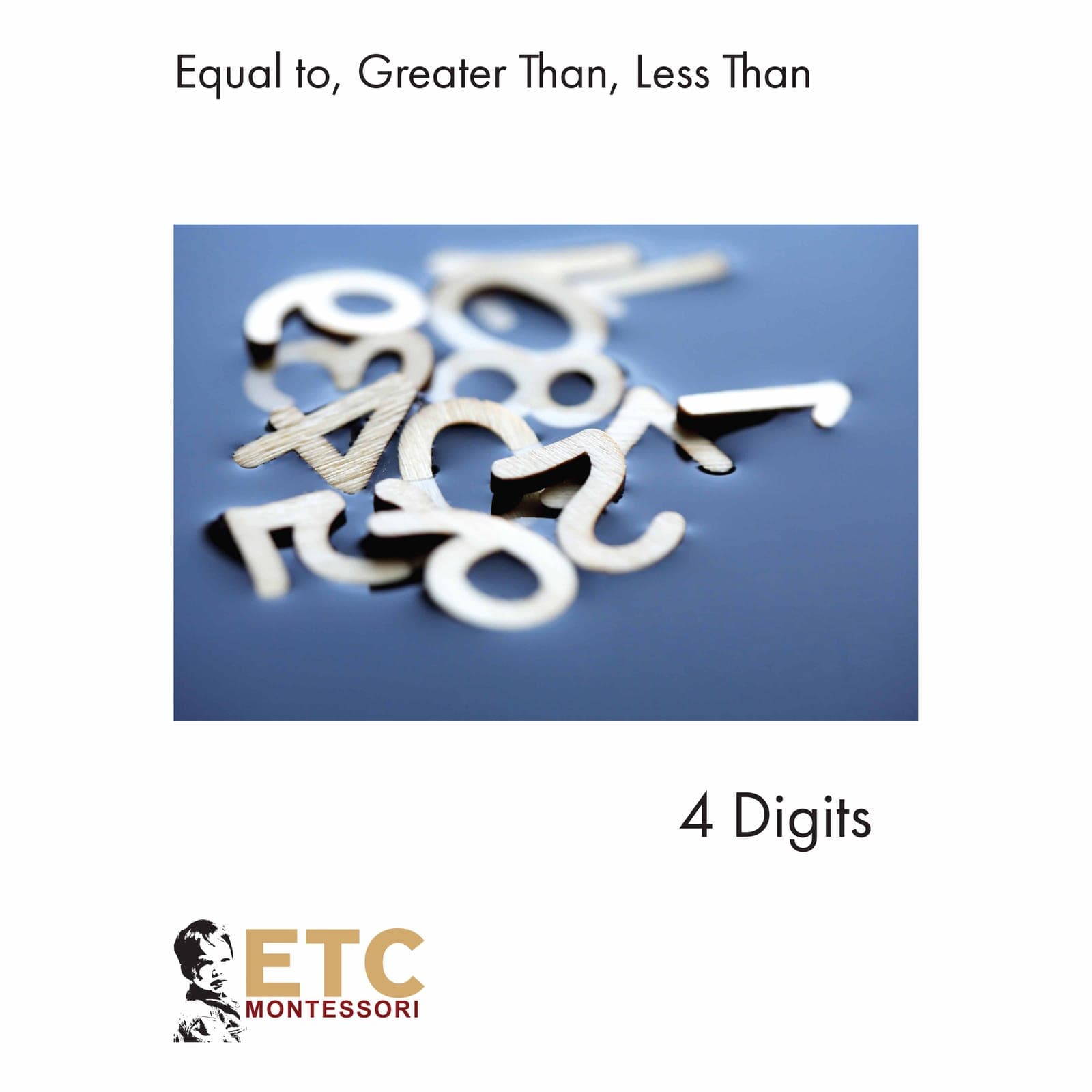 Equal - Greater - Less Than (Up To 4 Digits) — Montessori Material | Faborino