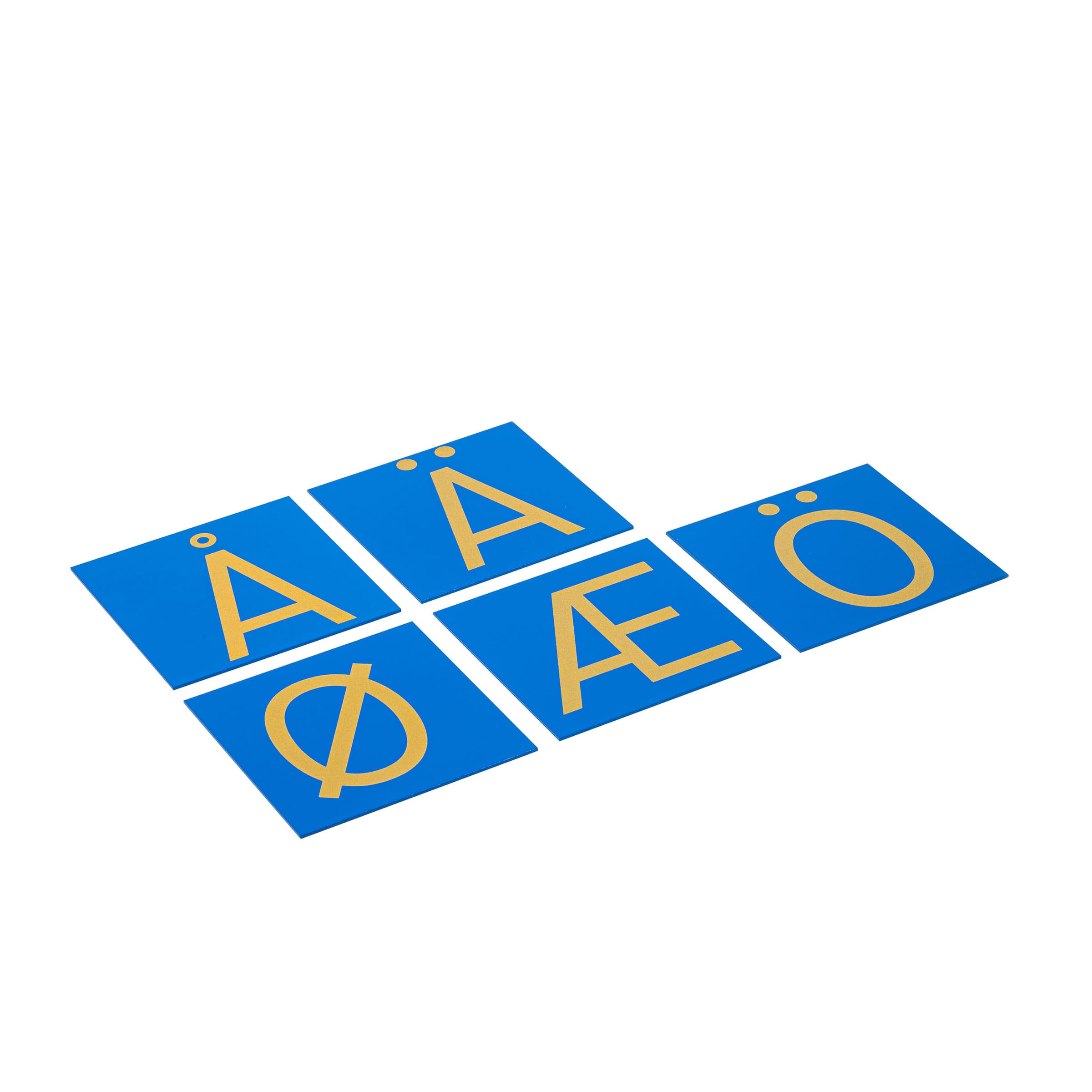 Sandpapier-Großbuchstaben: Nordische Druckschrift — Ergänzungsset