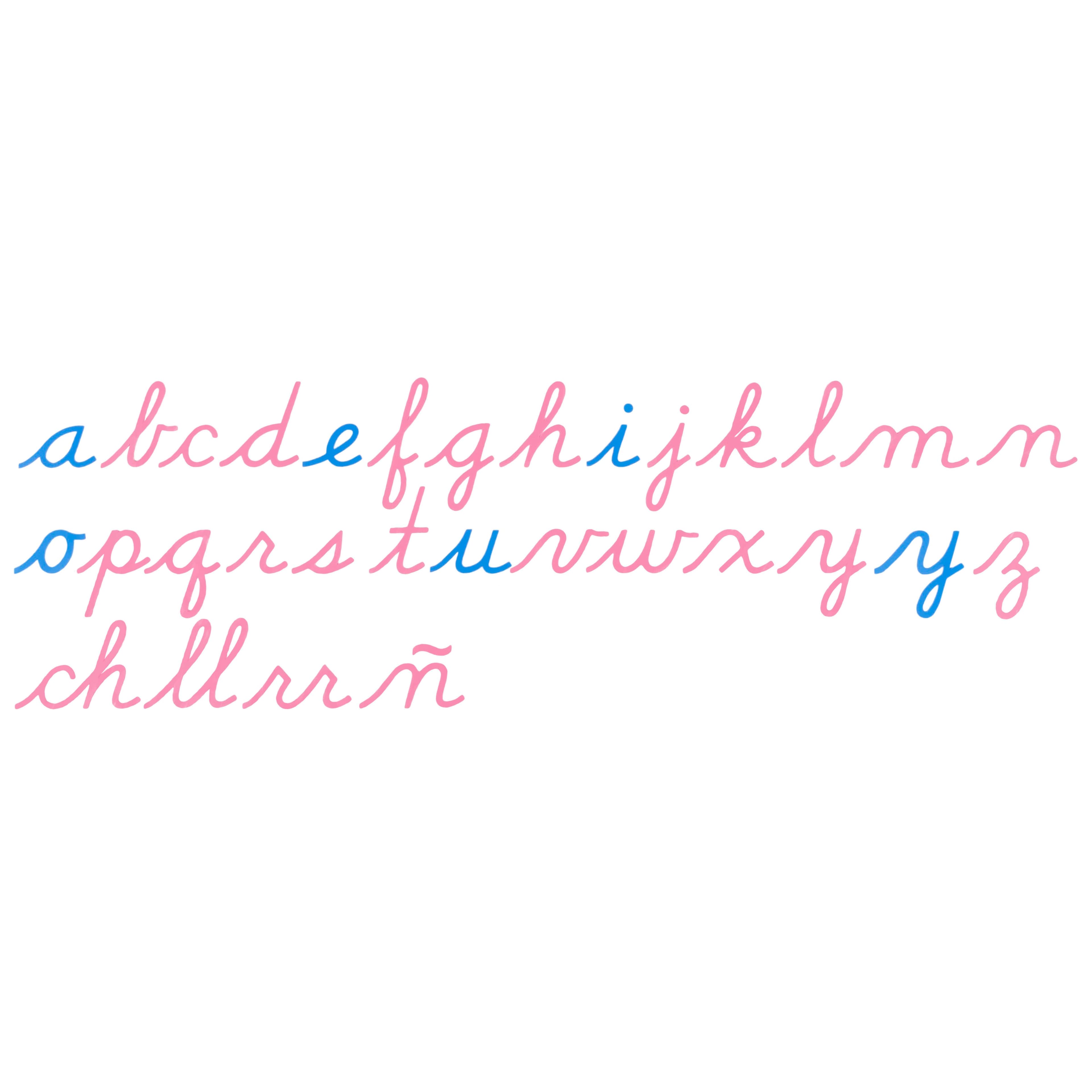 Hölzernes Bewegliches Alphabet: US-Schreibschrift — Katalogansicht