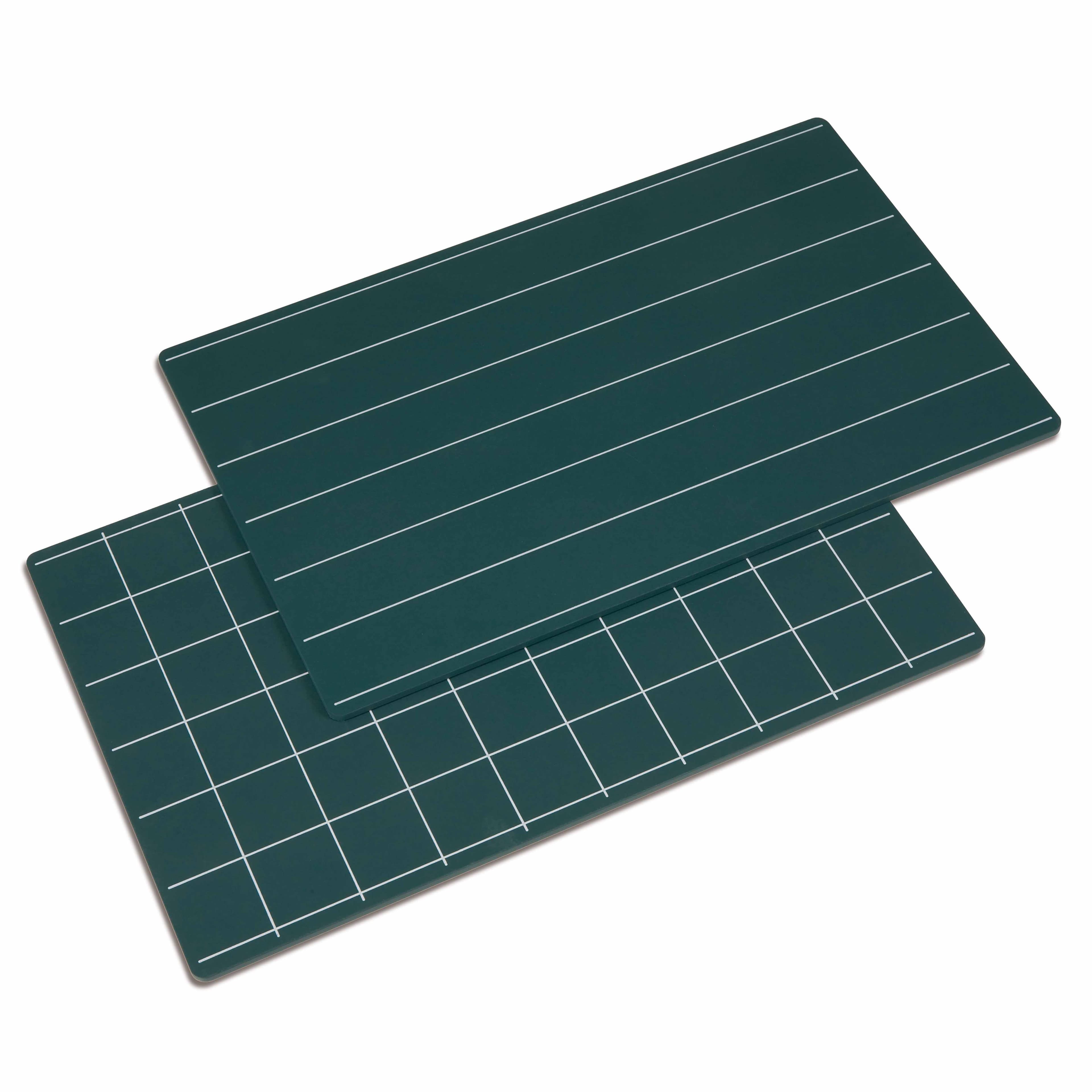 Greenboards With Lines And Squares: Set Of 2