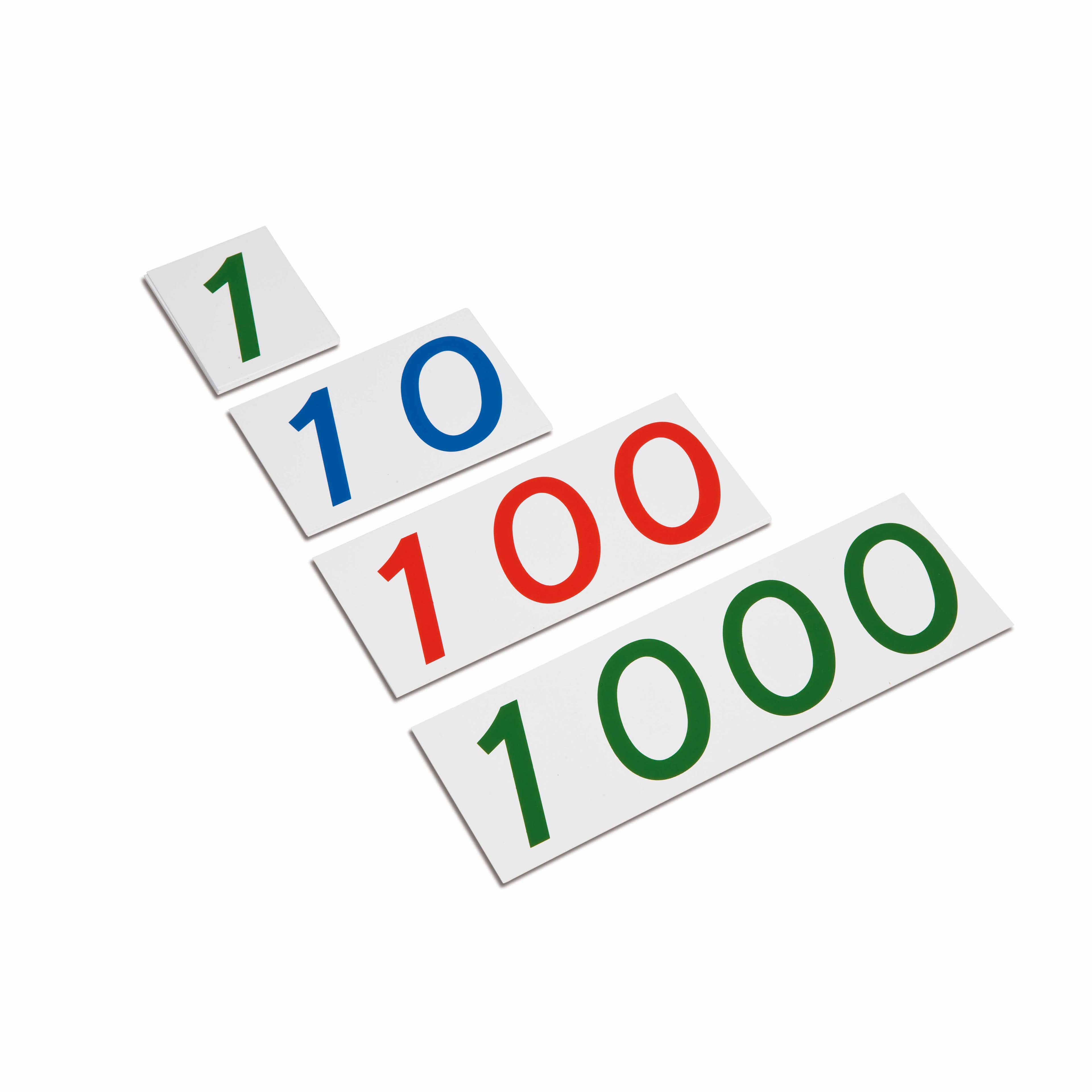 Large Number Cards 1-1000: Plastic