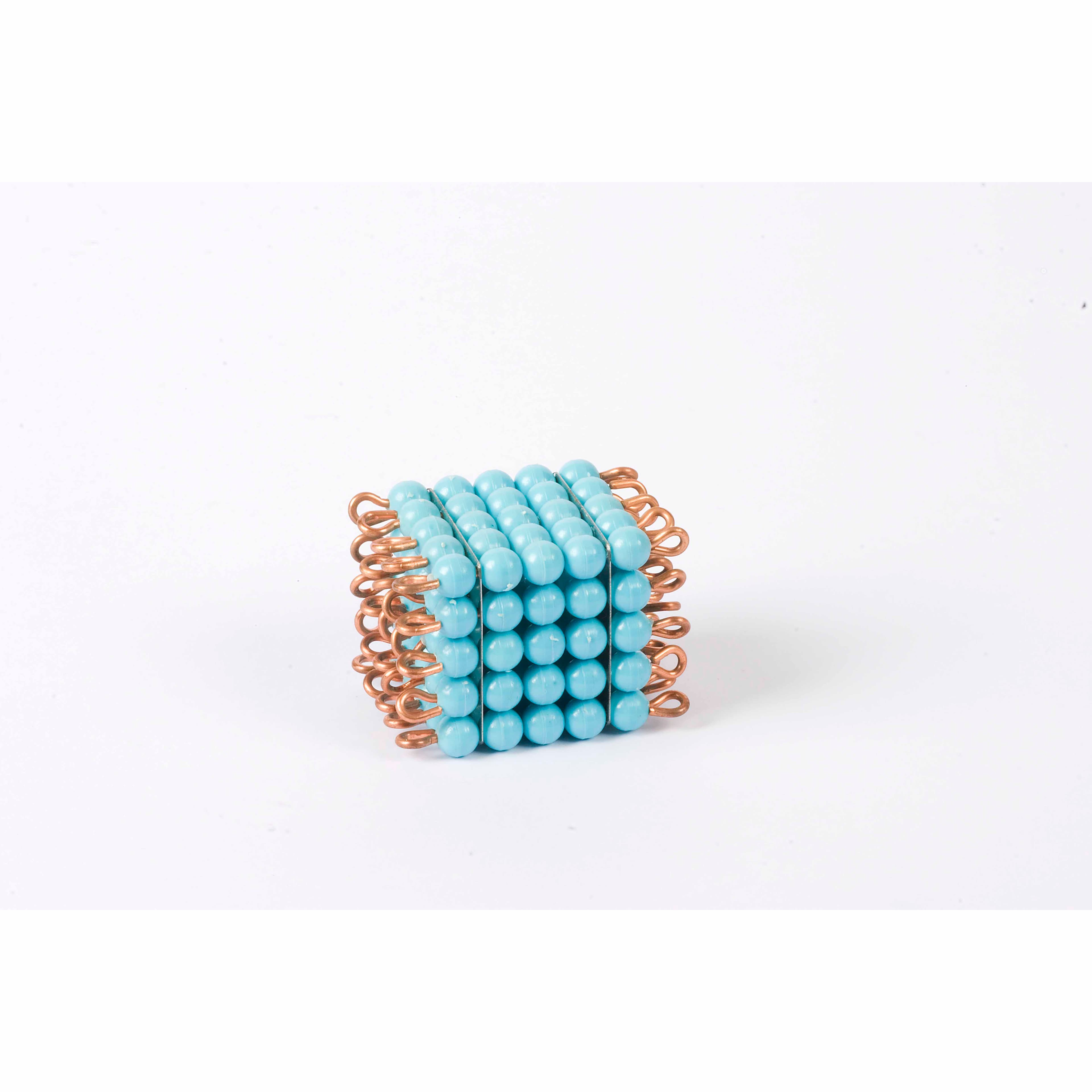 Nylon-Perlenwürfel der 5 — Einzeln hellblau für Mengenarbeit — Katalogansicht