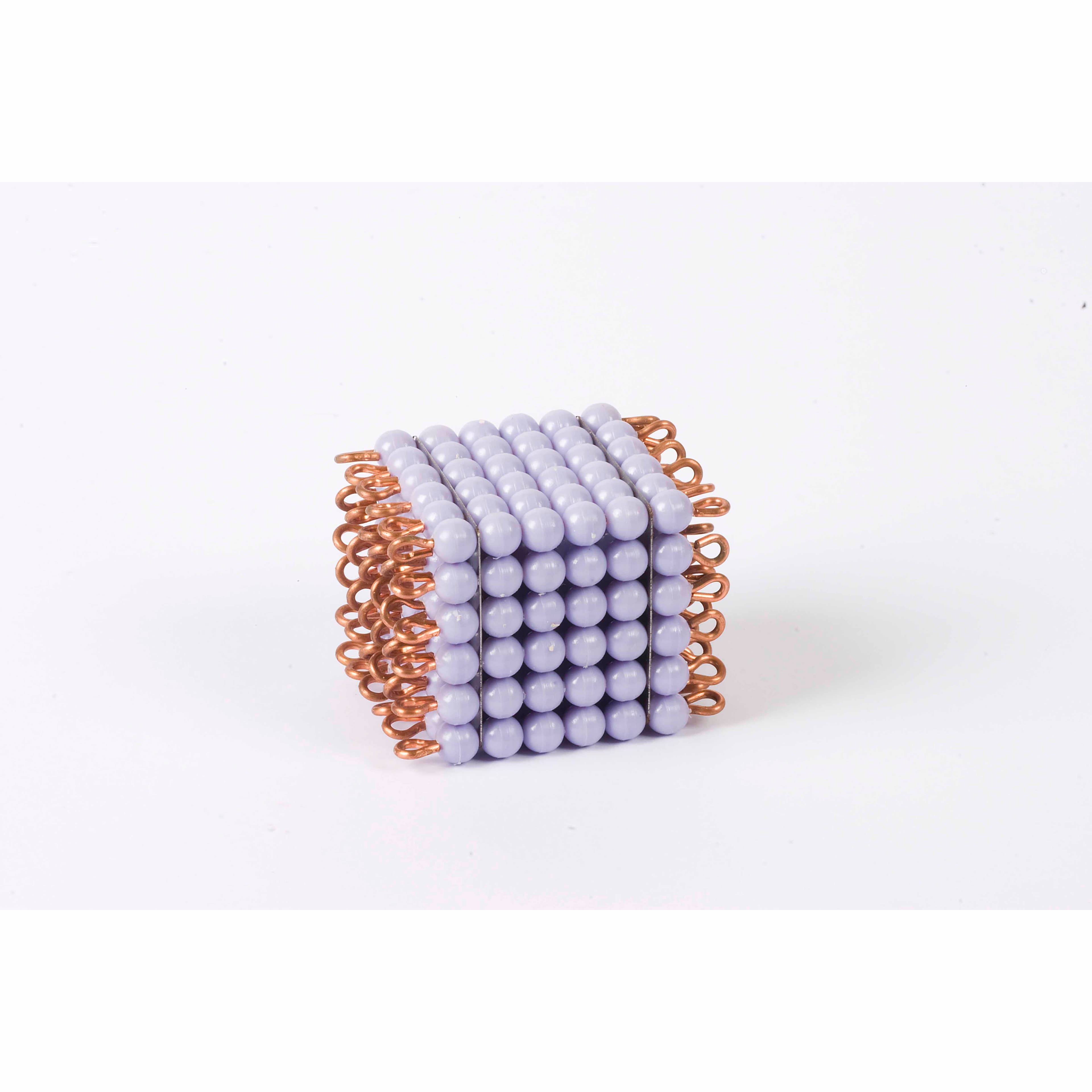 Nylon-Perlen-Würfel 6er — Violette Einzeleinheit — Katalogansicht