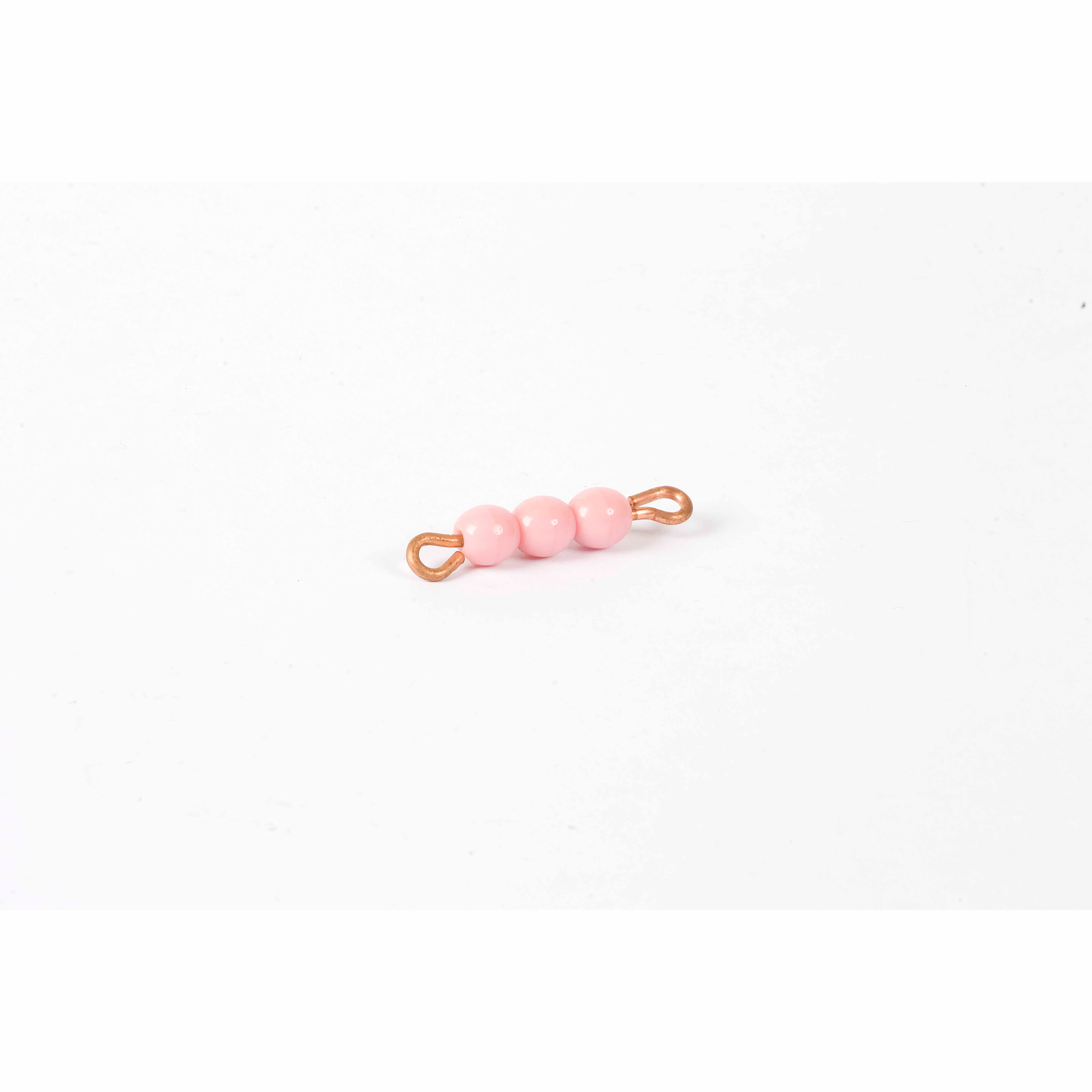 Einzelner Glasperlenstab der 3: Rosa