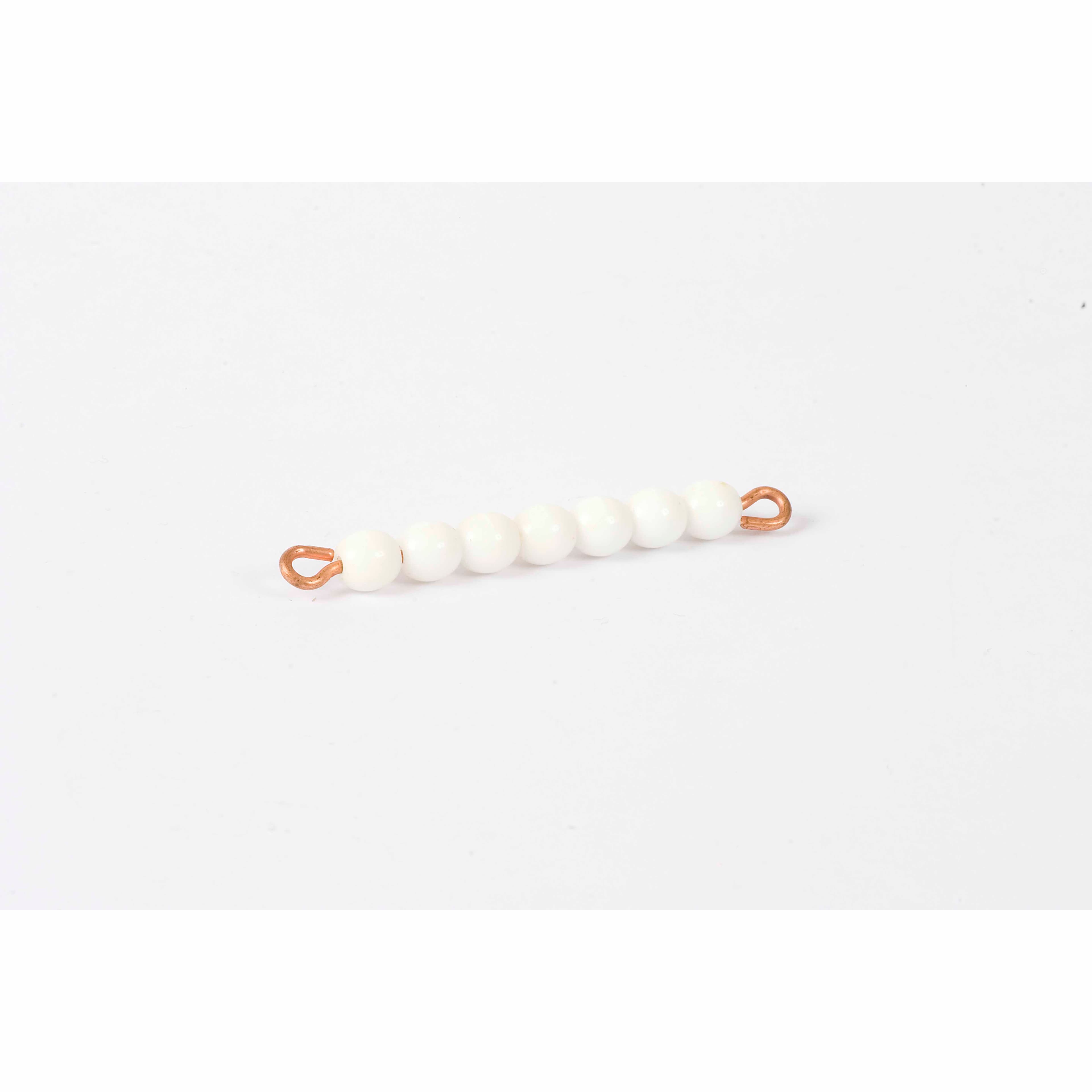 Einzelner Glasperlenstab der 7: Weiß