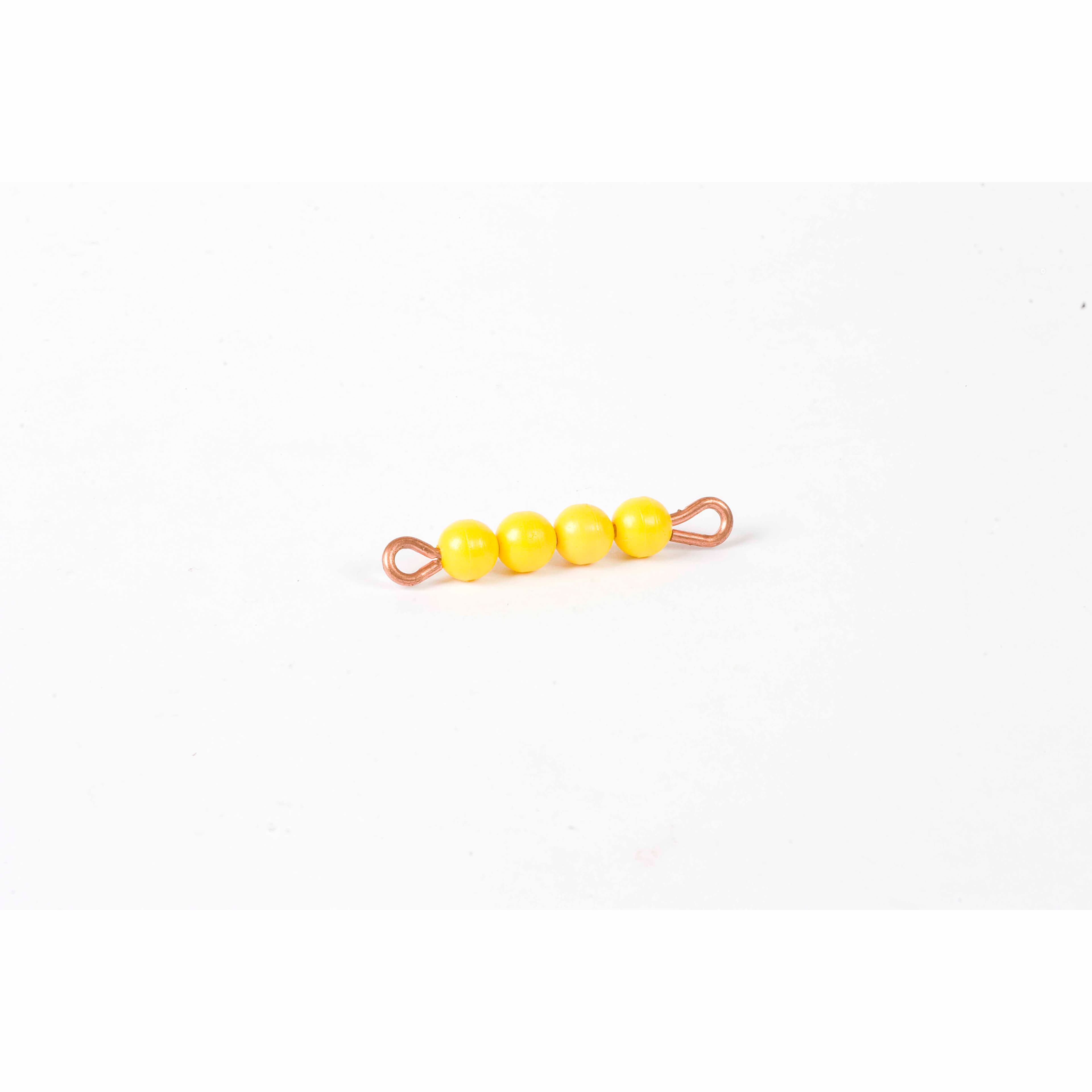 Einzelner Nylonperlenstab der 4: Gelb