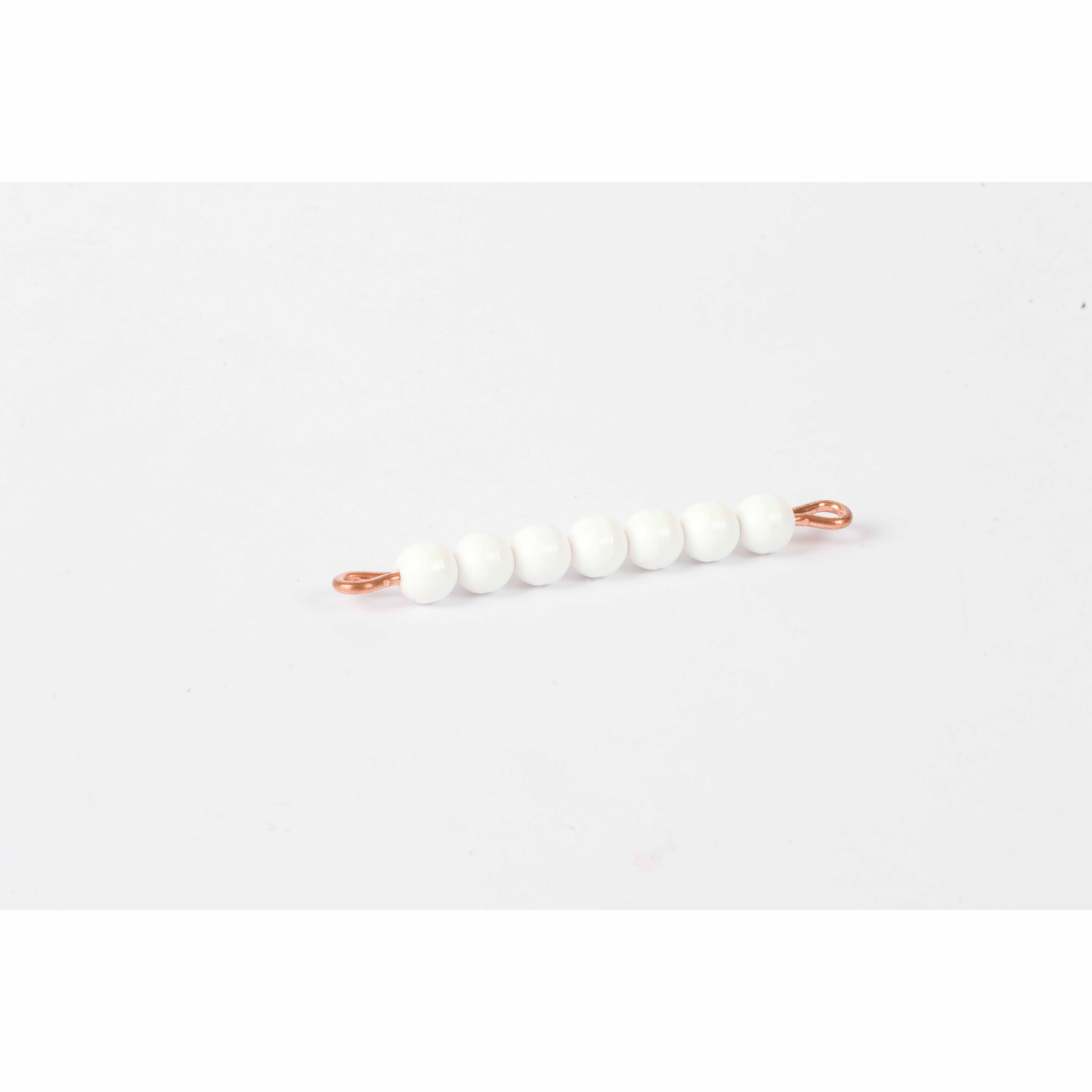 Individual Nylon Bead Bar Of 7: White