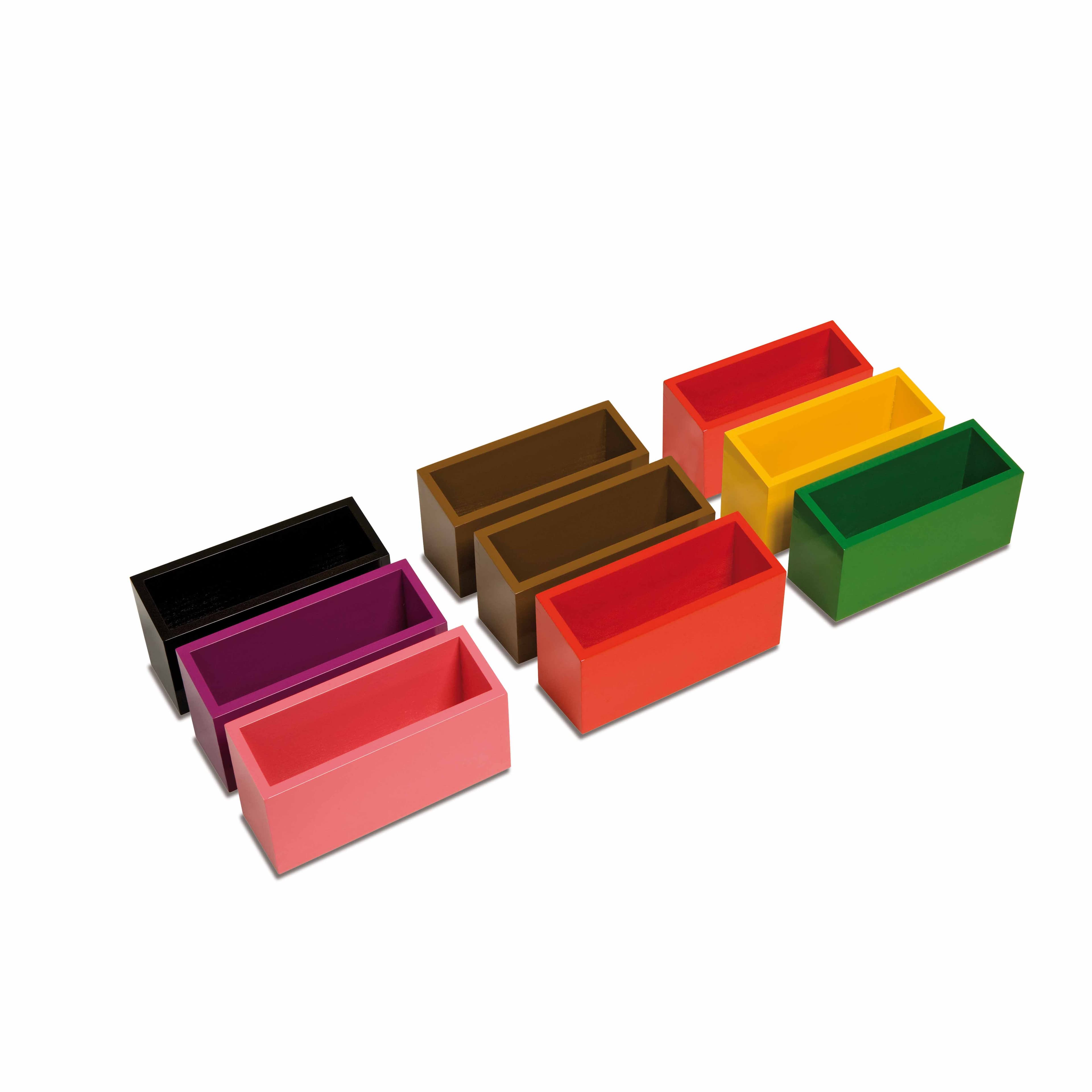 Grammatik-Befehlskästen — Acht farbkodierte Aktivitätsboxen — Katalogansicht