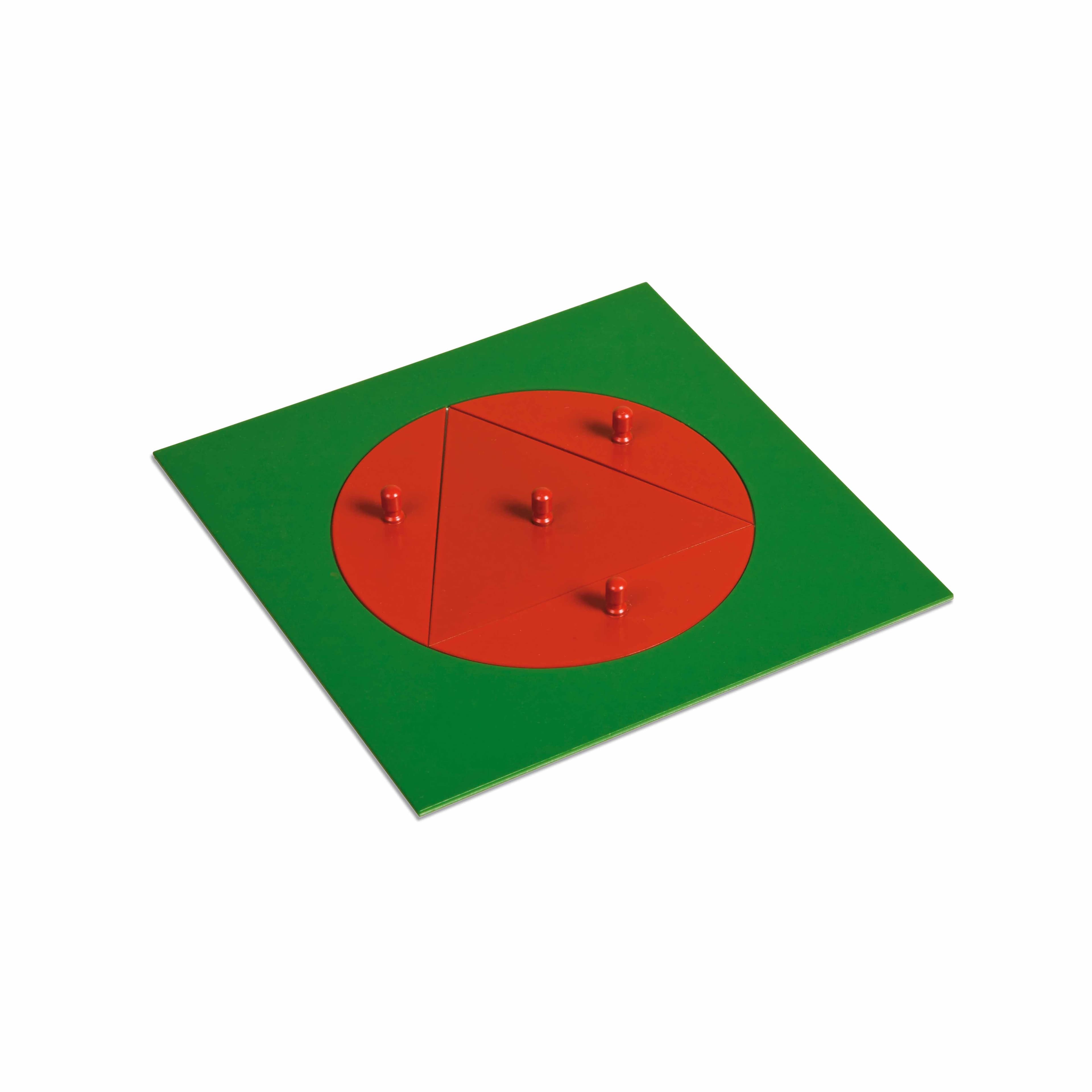 In einen Kreis einbeschriebenes Dreieck