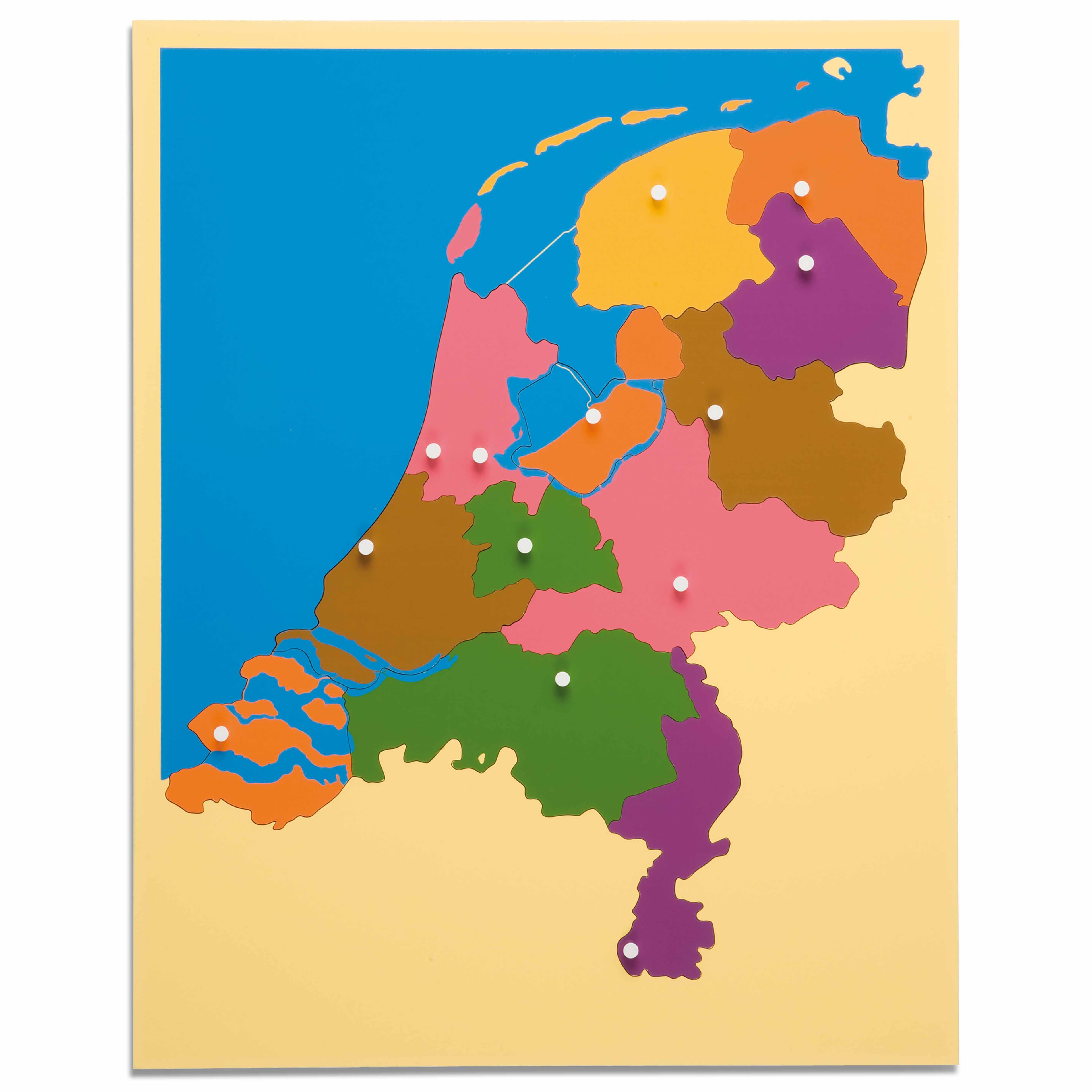 Puzzlekarte: Die Niederlande