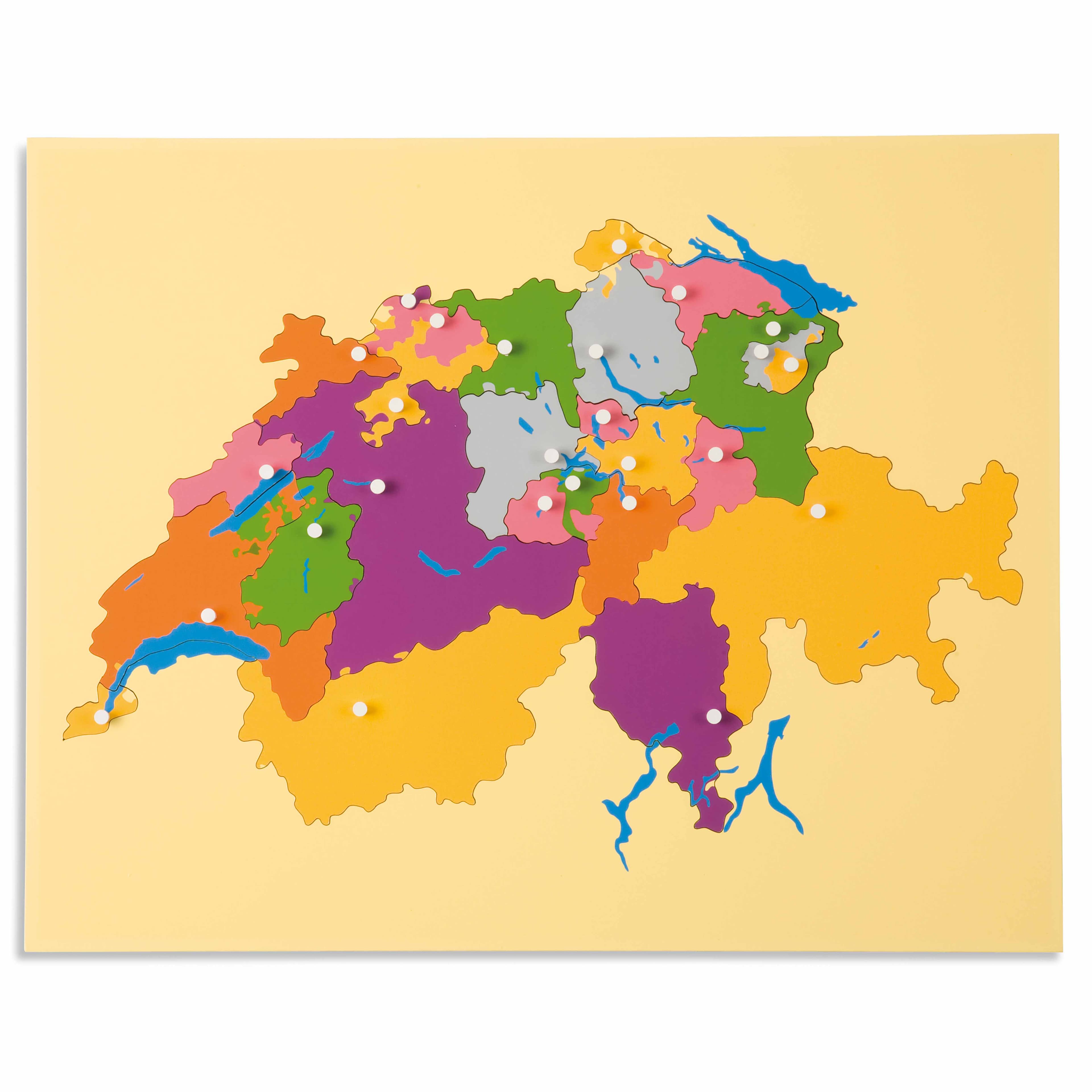Puzzlekarte: Schweiz