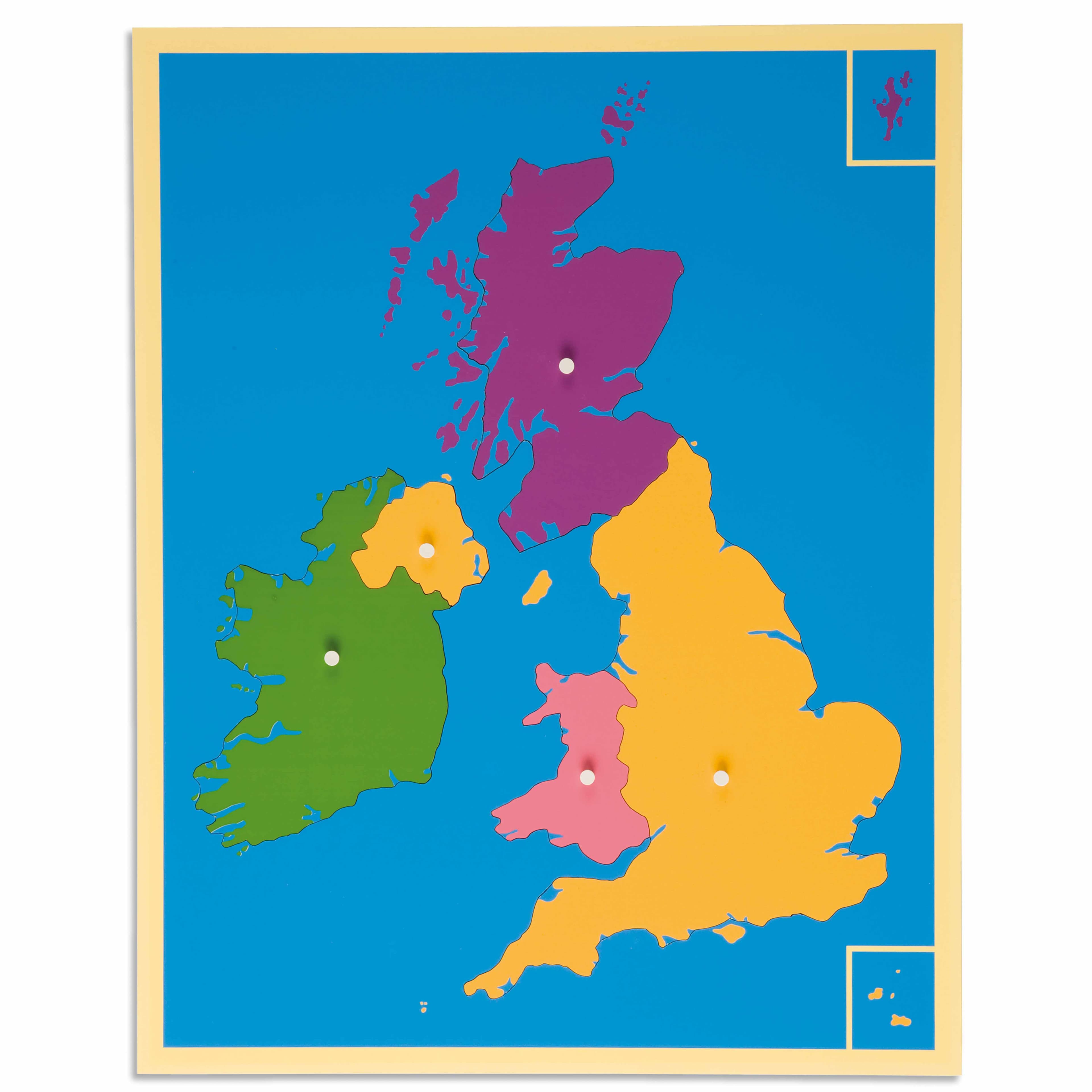 Puzzlekarte: Das Vereinigte Königreich und Irland