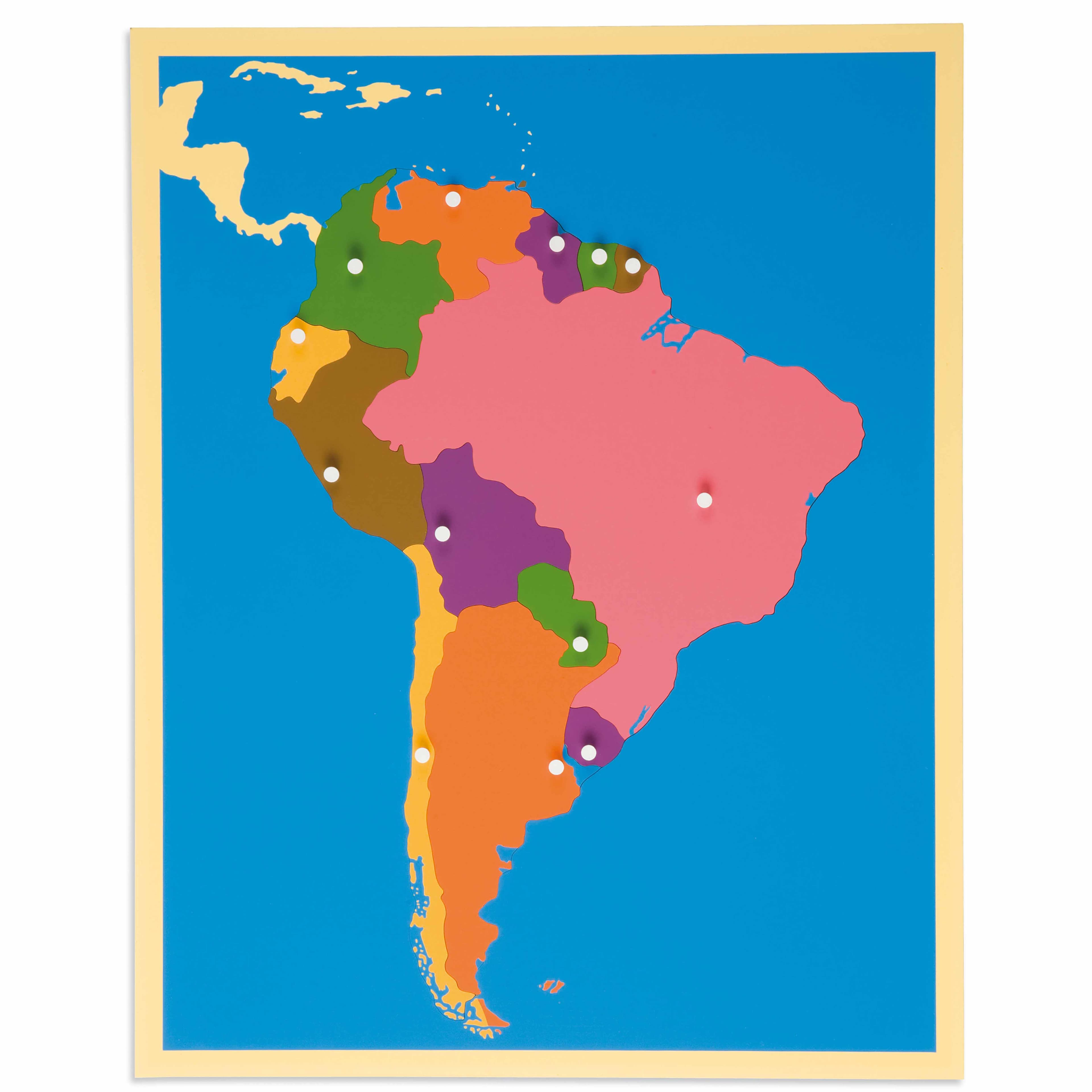 Puzzle Map: South America