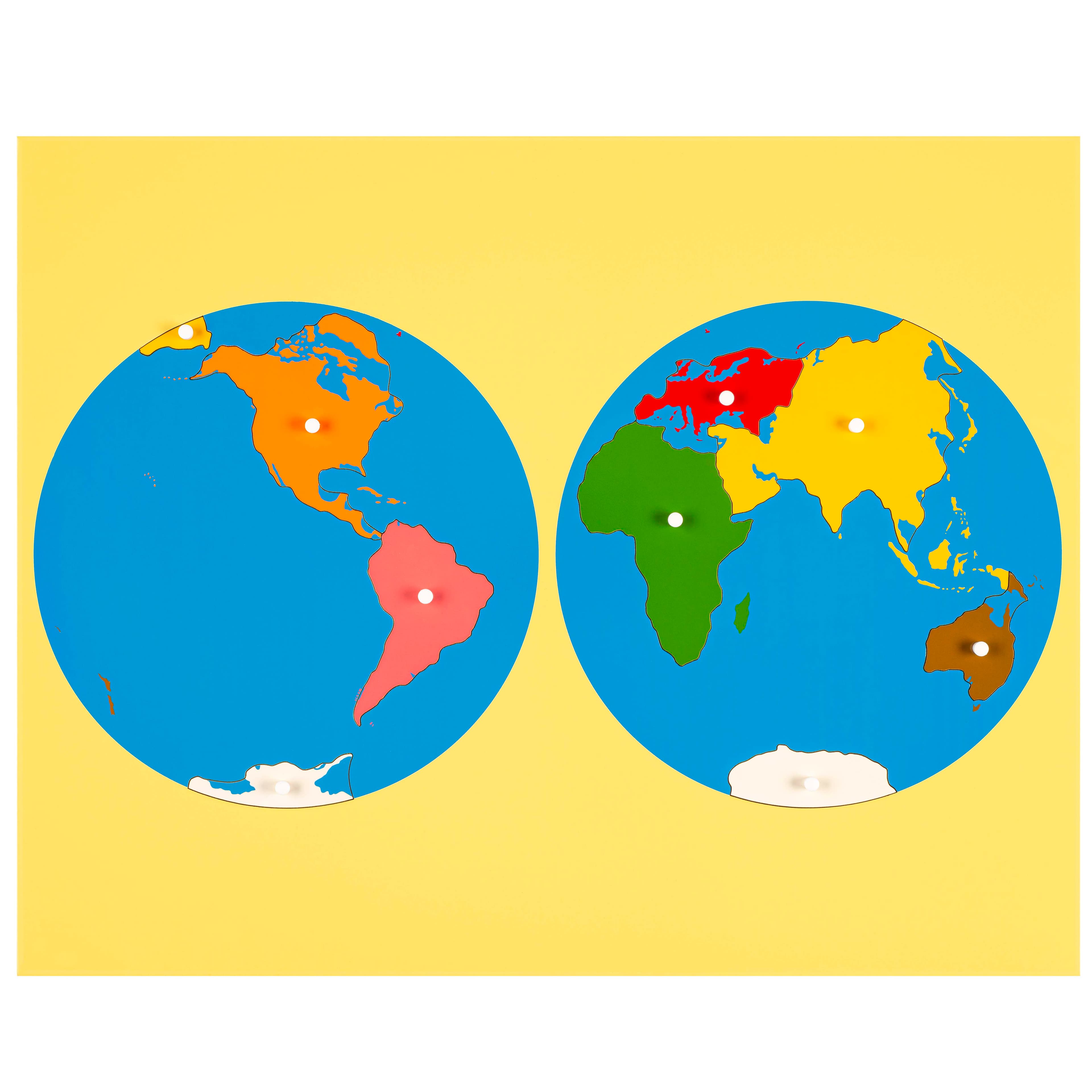 Puzzlekarte: Weltkarte