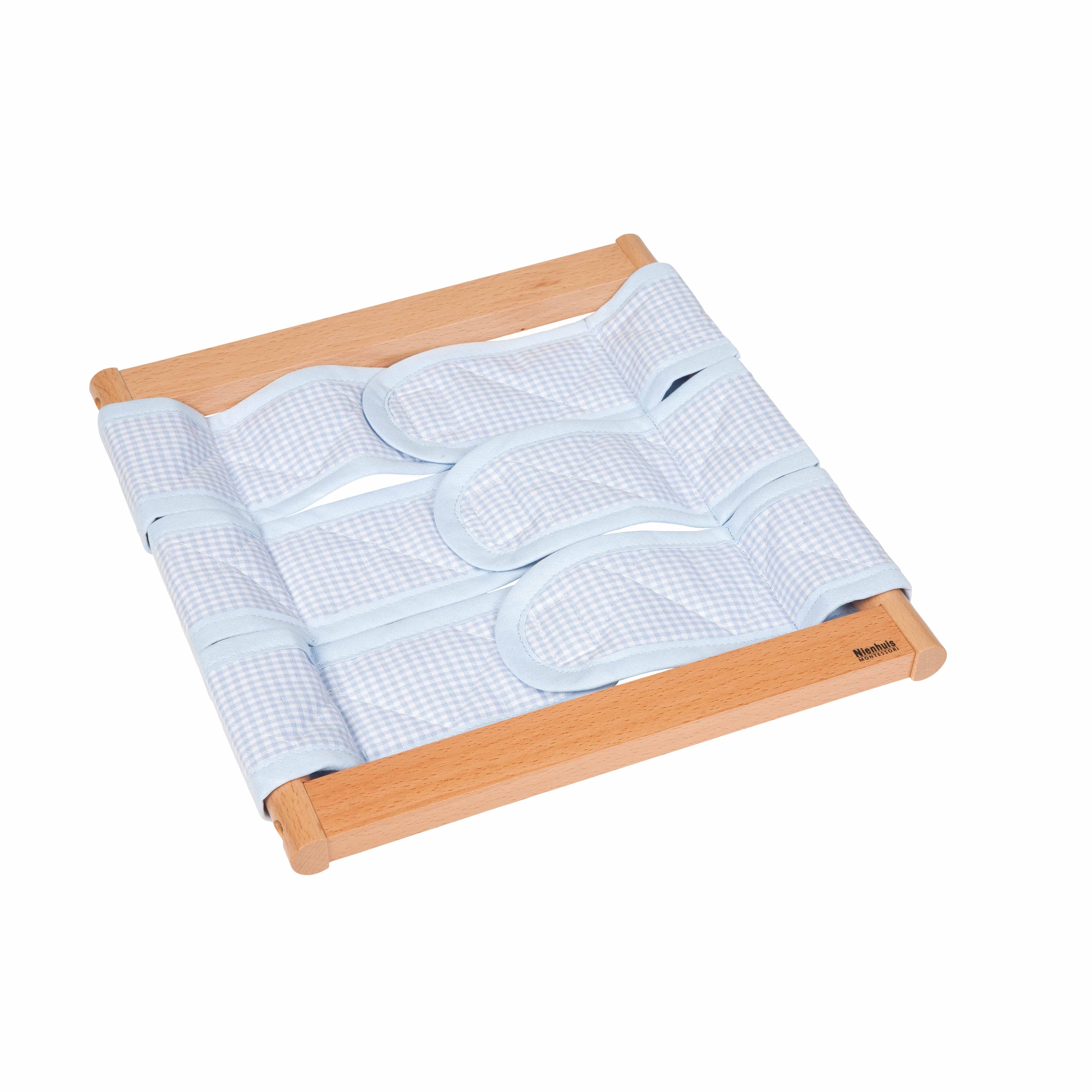 Ankleidungsrahmen: Klettverschluss — Öffnungs- und Verschlusspraxis — Katalogansicht