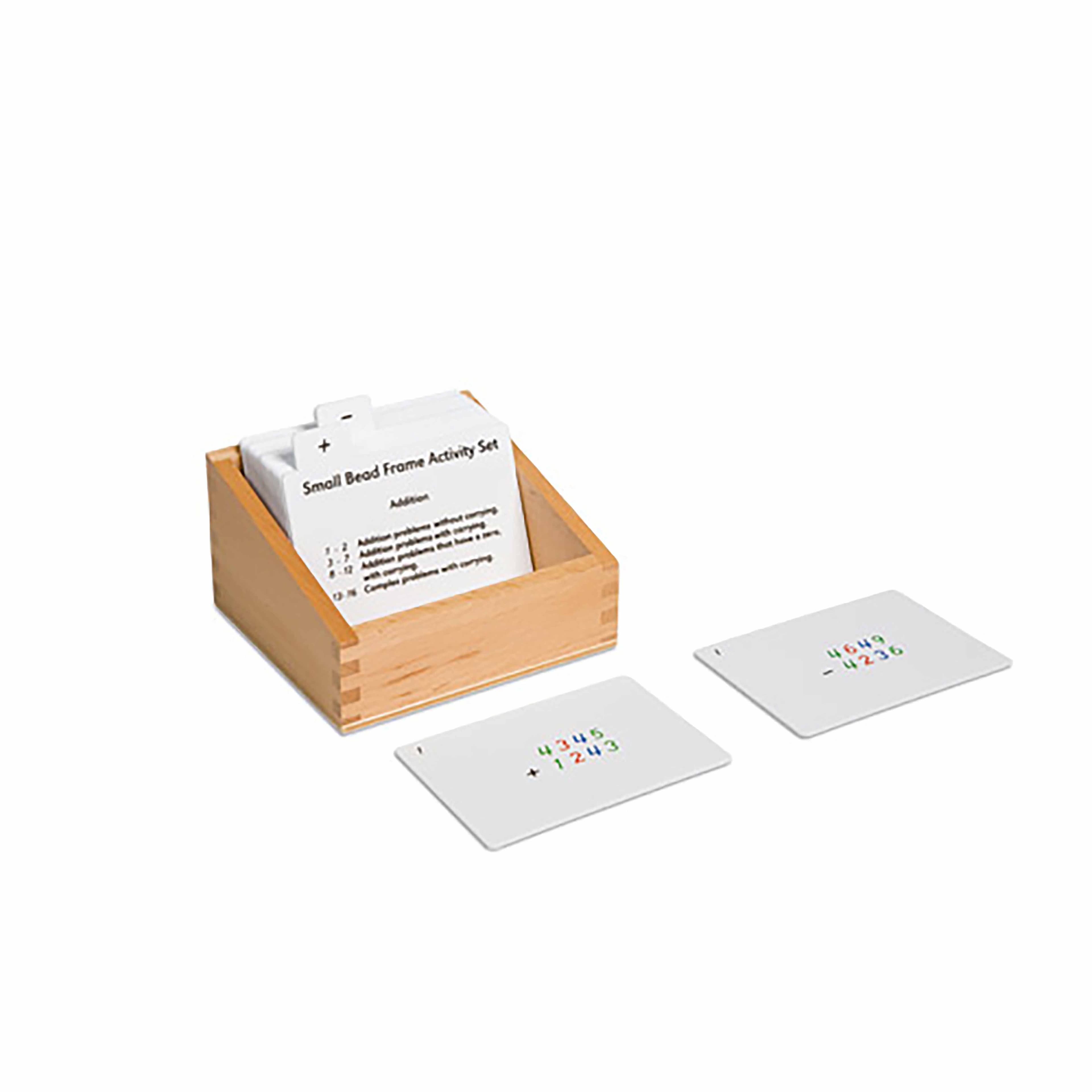 Kleiner Perlenrahmen Aktivitätensatz — Mathematische Übungskarten — Ansicht 1