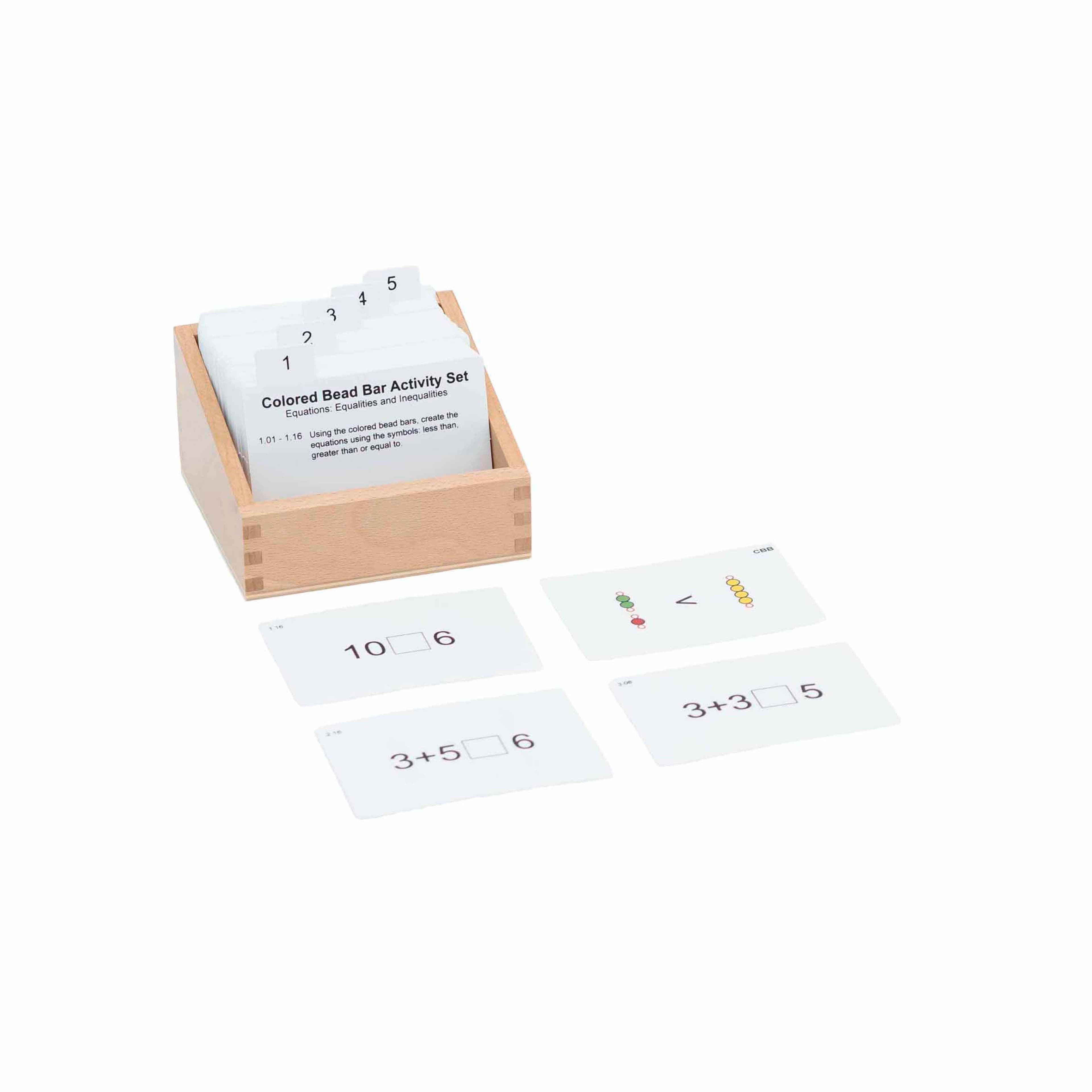 Farbige Perlenstäbe Aktivitätsset — Mathematische Organisation — Ansicht 1