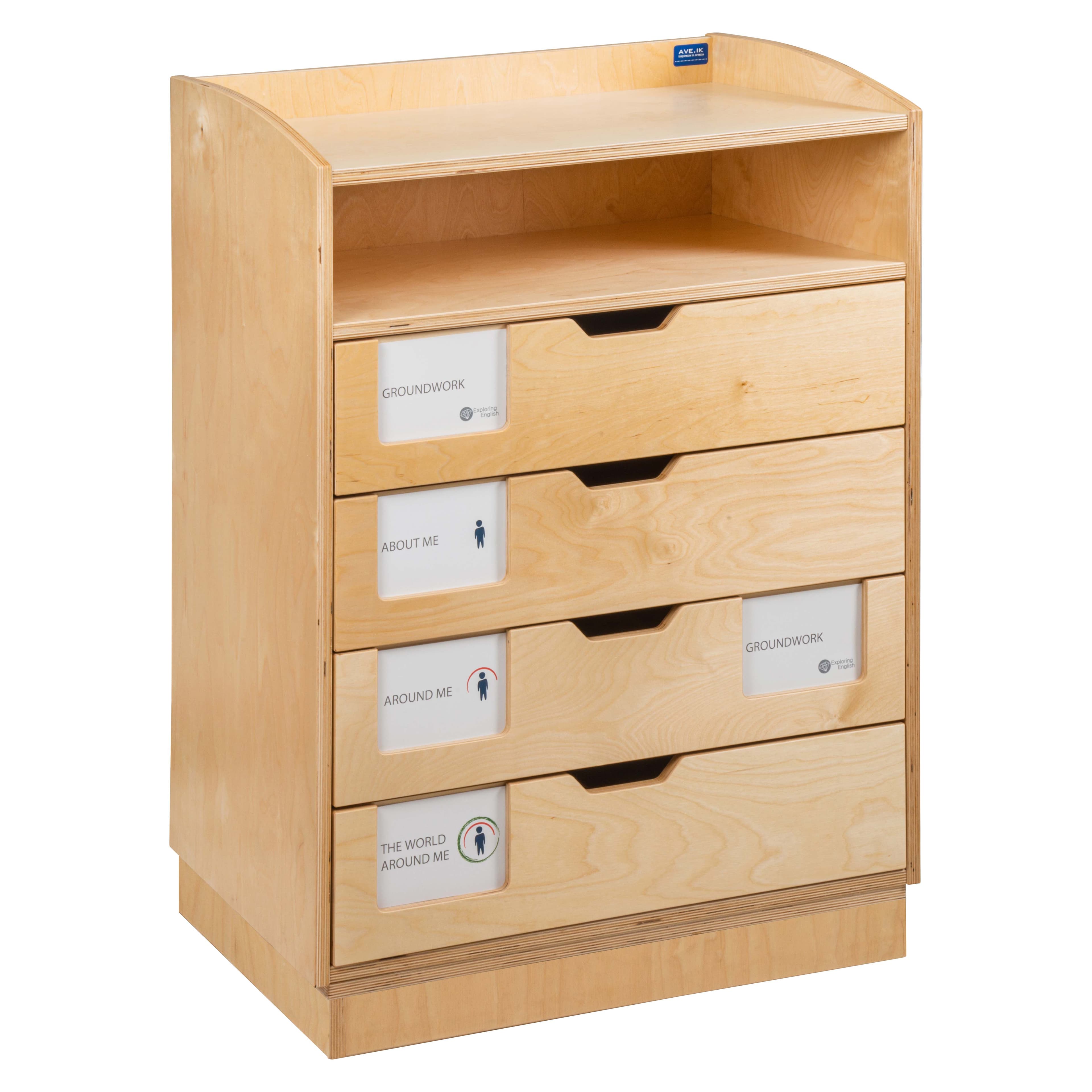 Englisch-Sprachschrank — Aufbewahrung für Grammatik & Lesen — Katalogansicht