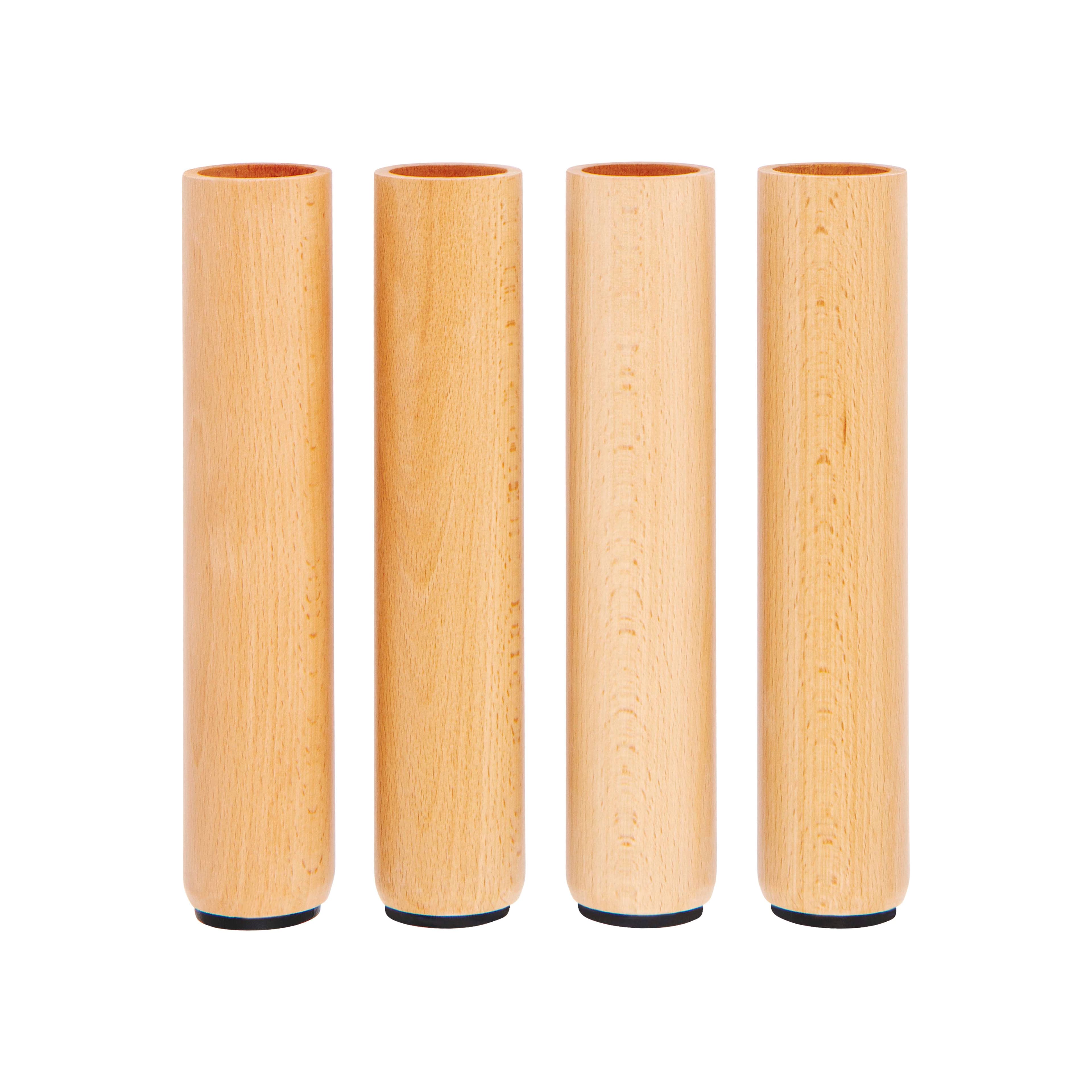 4er-Set Tischbeine: Höhe 26 cm