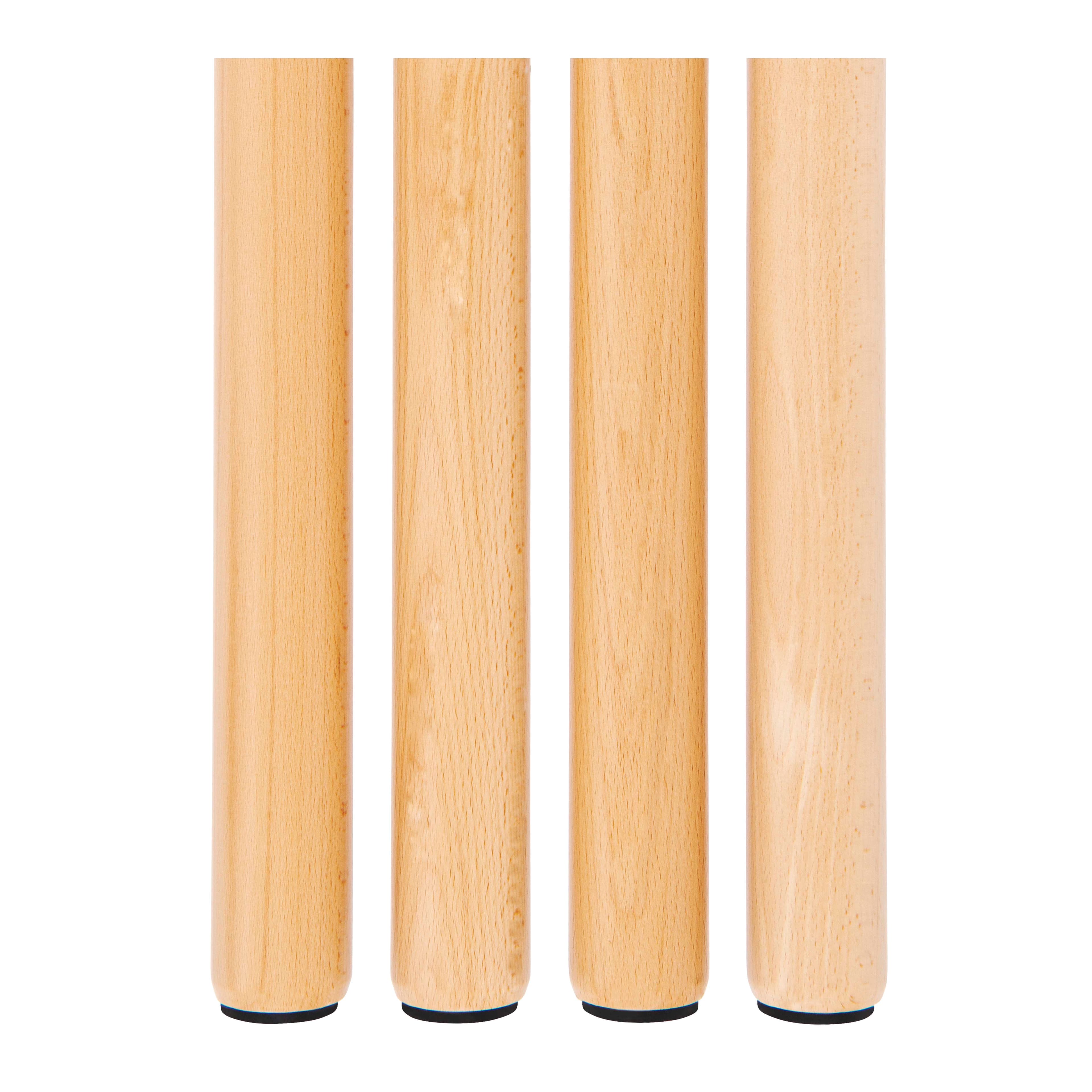 4er-Set Tischbeine: Höhe 35 cm