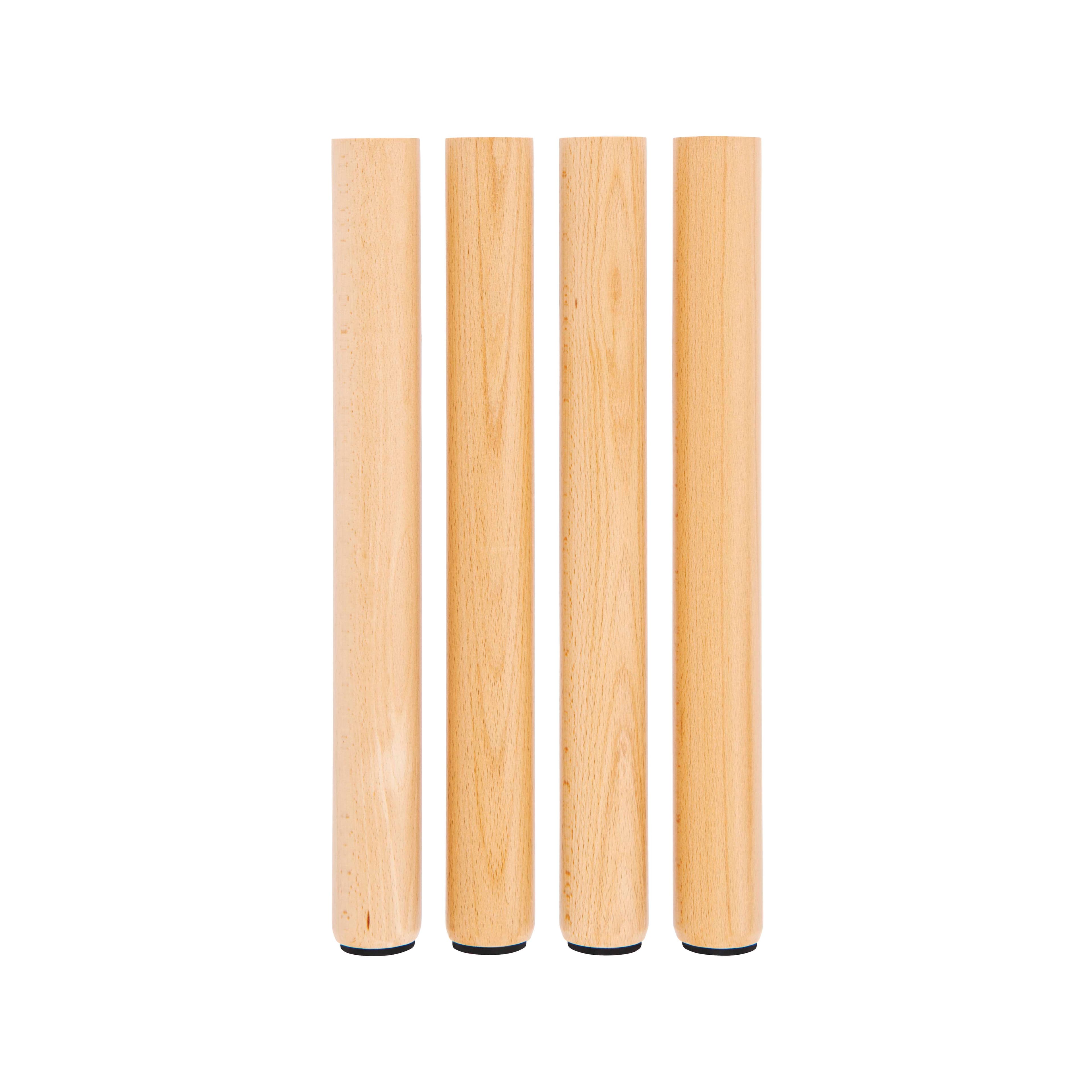 4er-Set Tischbeine: Höhe 46 cm