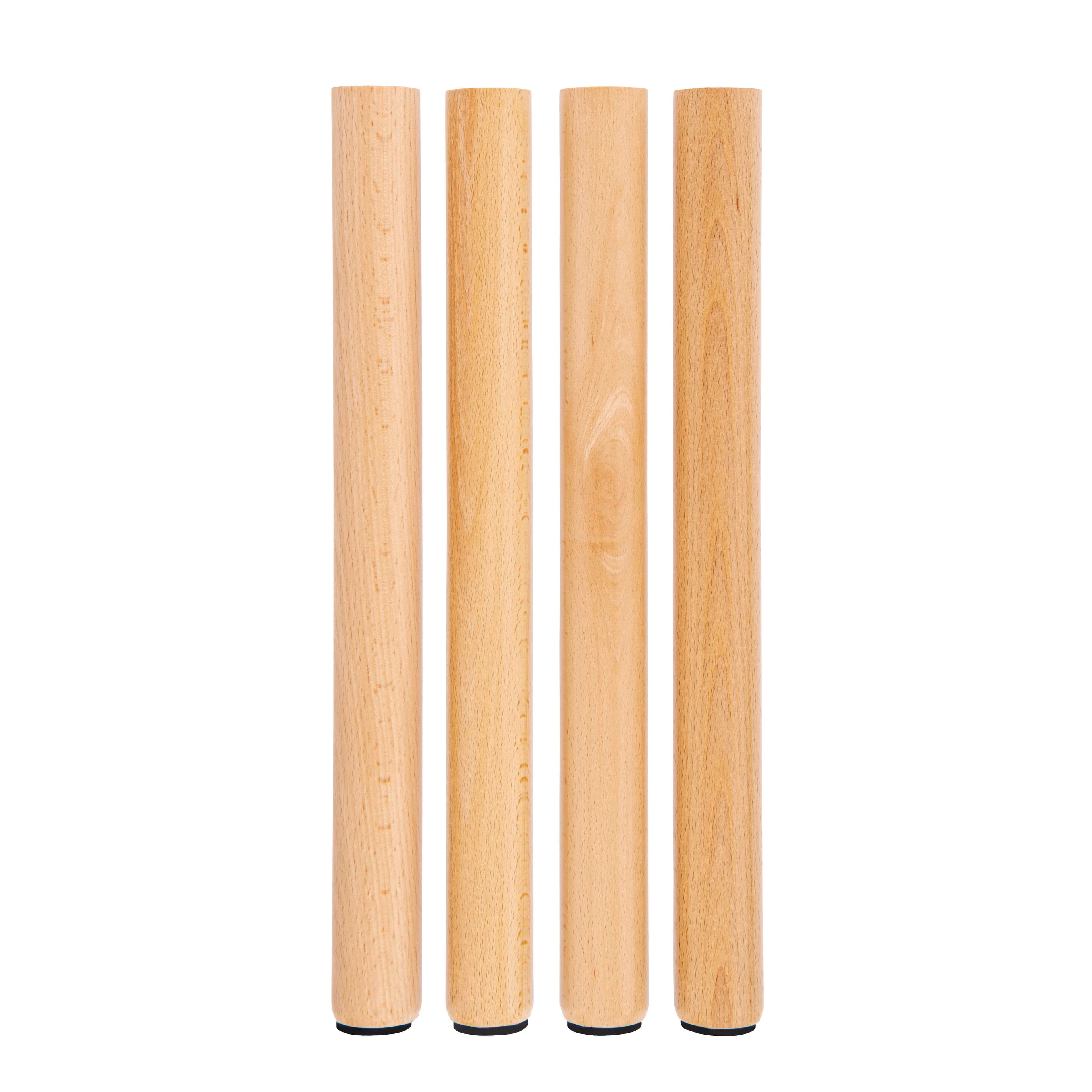 4er-Set Tischbeine: Höhe 53 cm