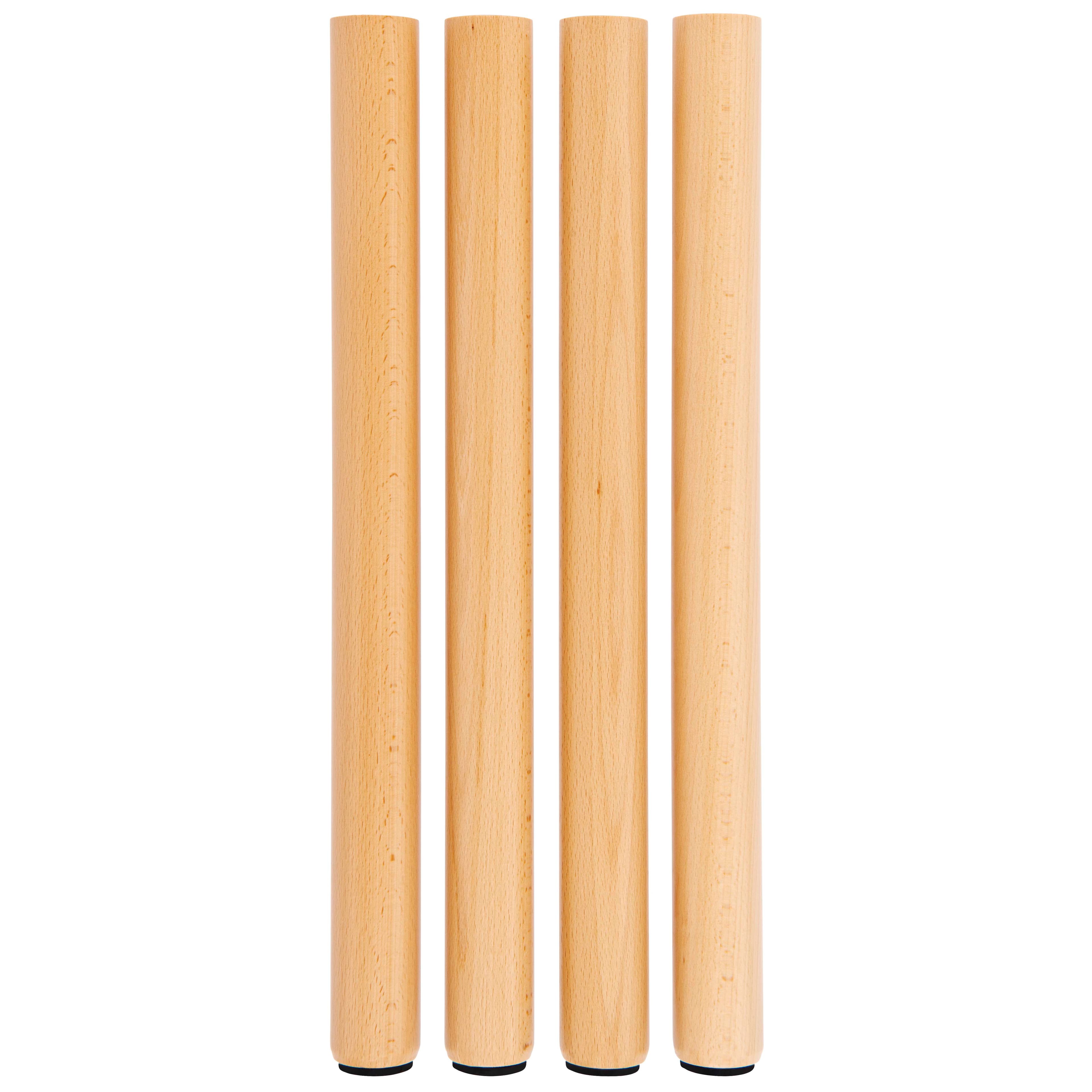 4er-Set Tischbeine: Höhe 59 cm