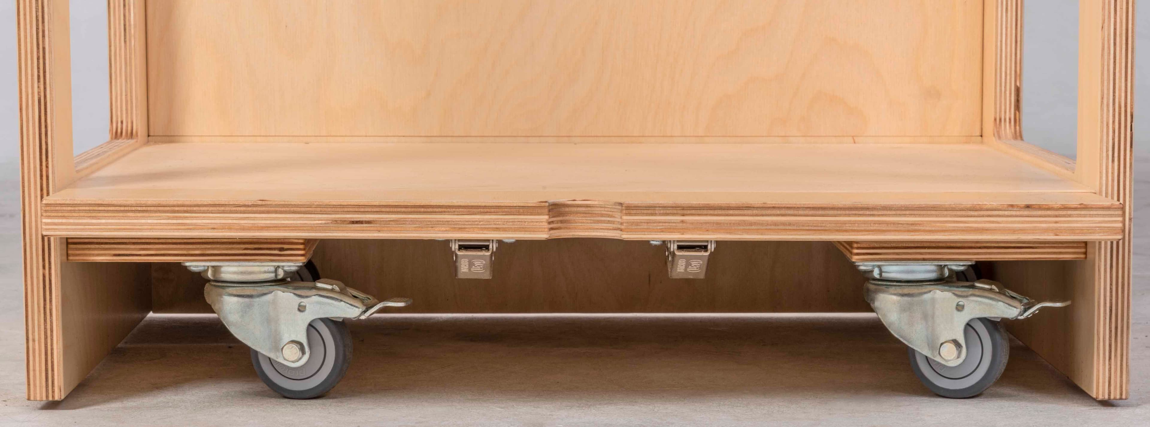 Tablett ohne Gleiter: Transparent (15 cm)