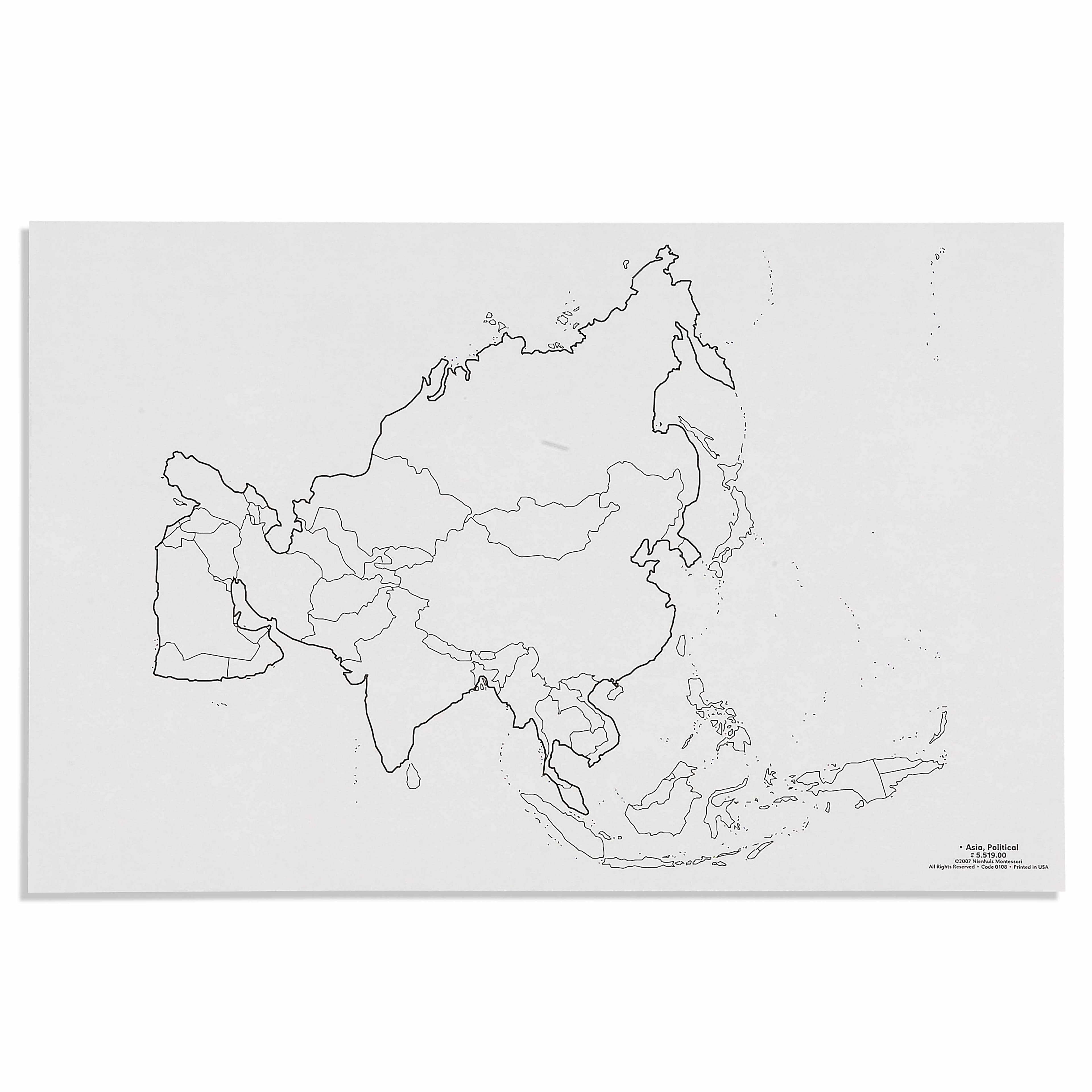 Asien: Politische Karte (50)
