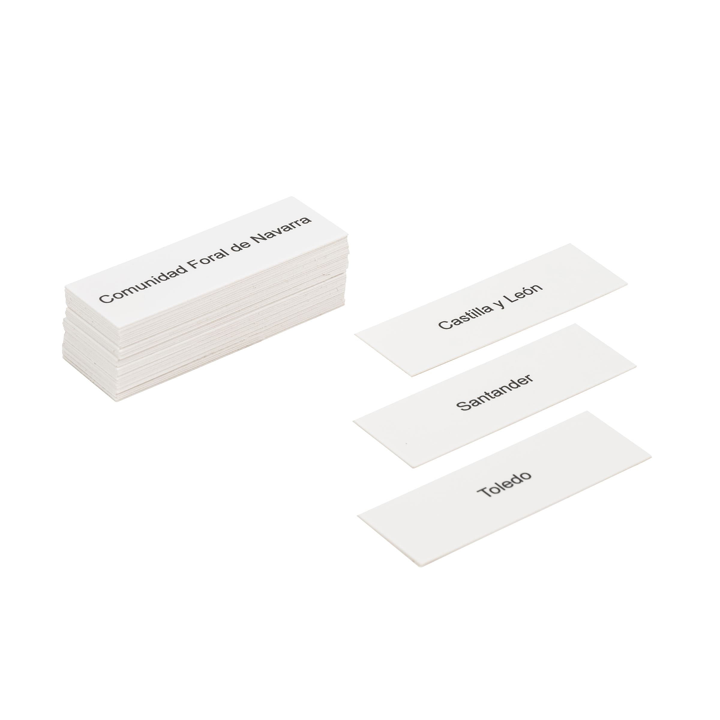 Spanien: Beschriftungen — Puzzlekarten-Zubehör