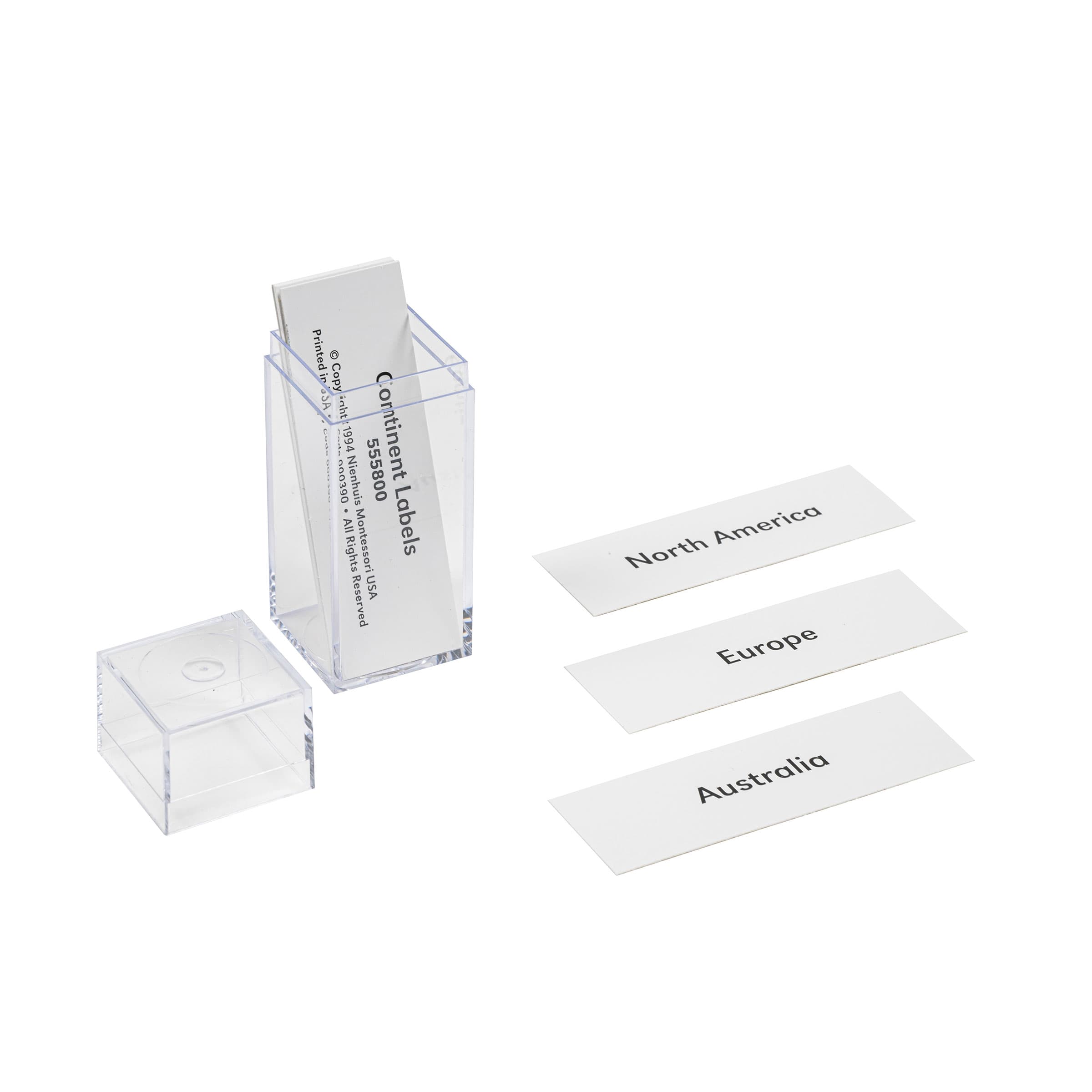 Kontinent: Beschriftungen