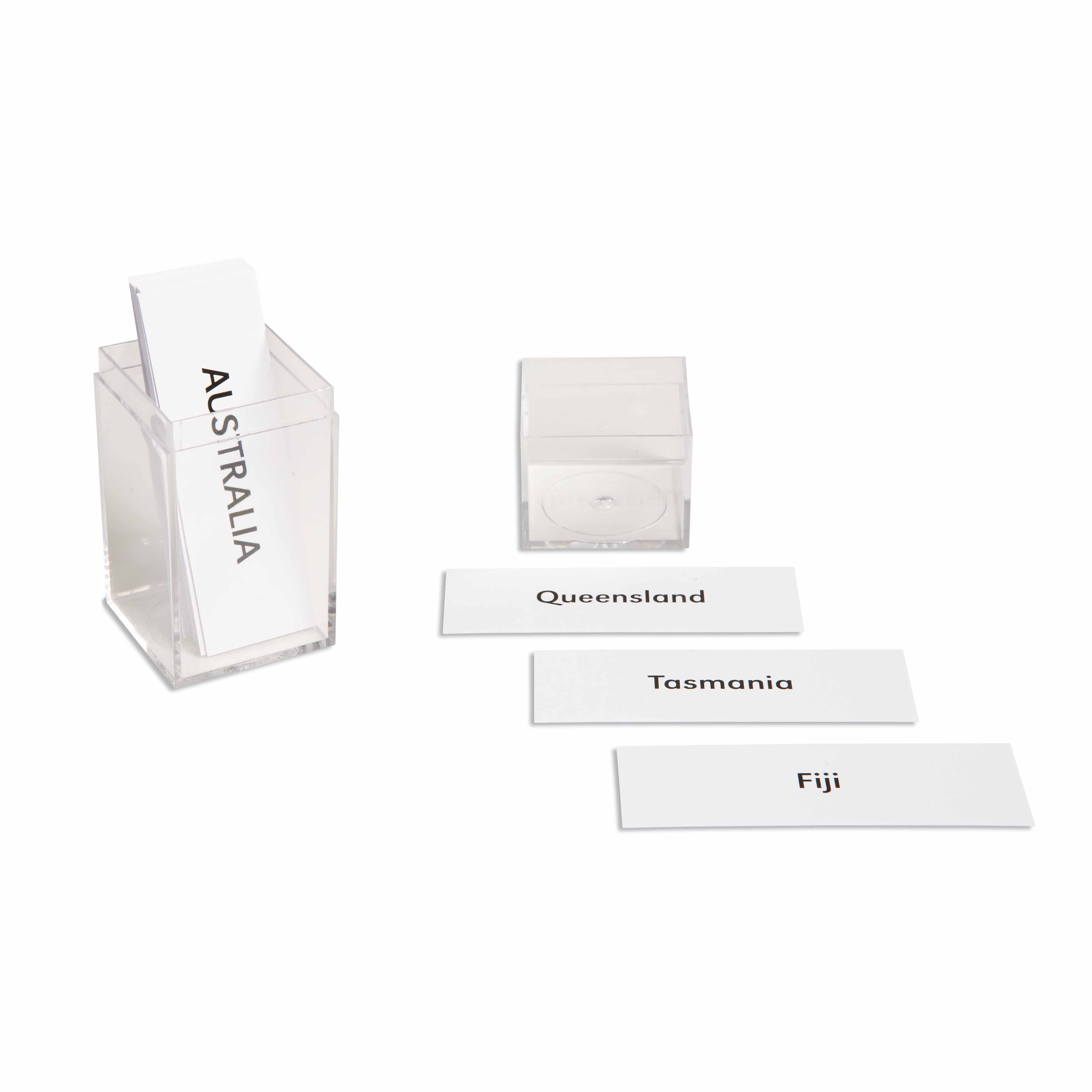 Australien: Beschriftungen — Ansicht 1