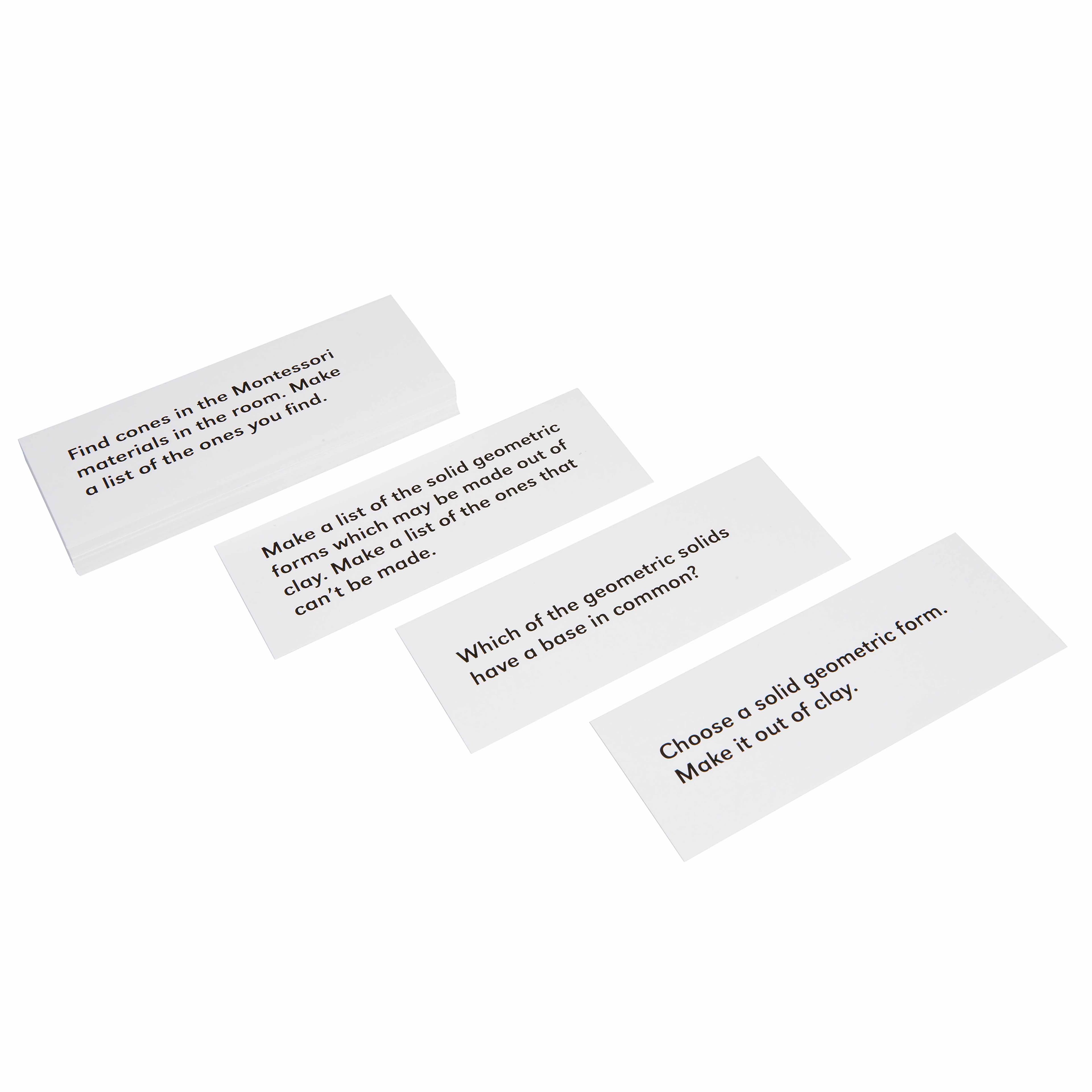 Geometrische Körper Befehlskarten — Aktivitätsanleitungen — Ansicht 1