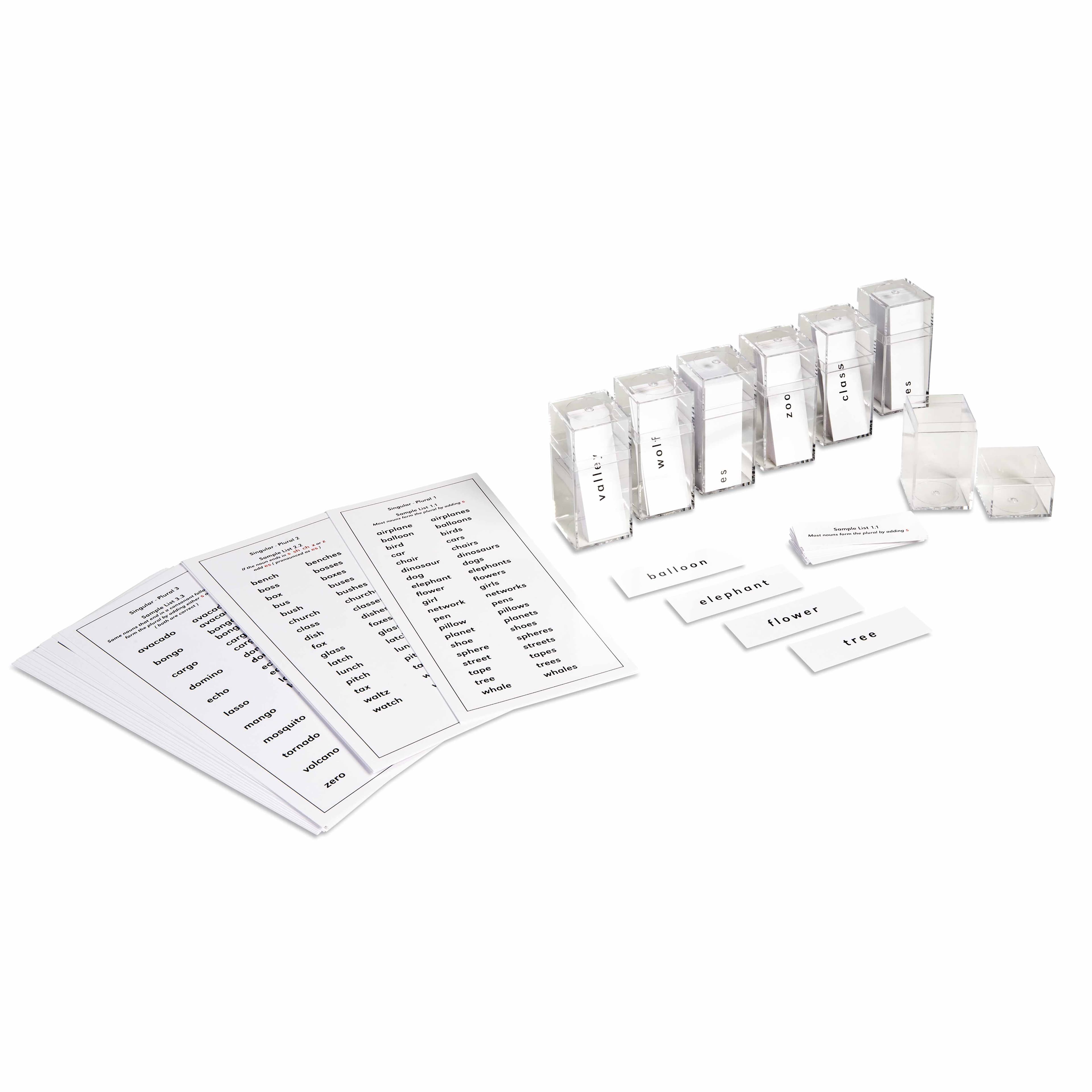 Singular- und Plural-Substantivübungen