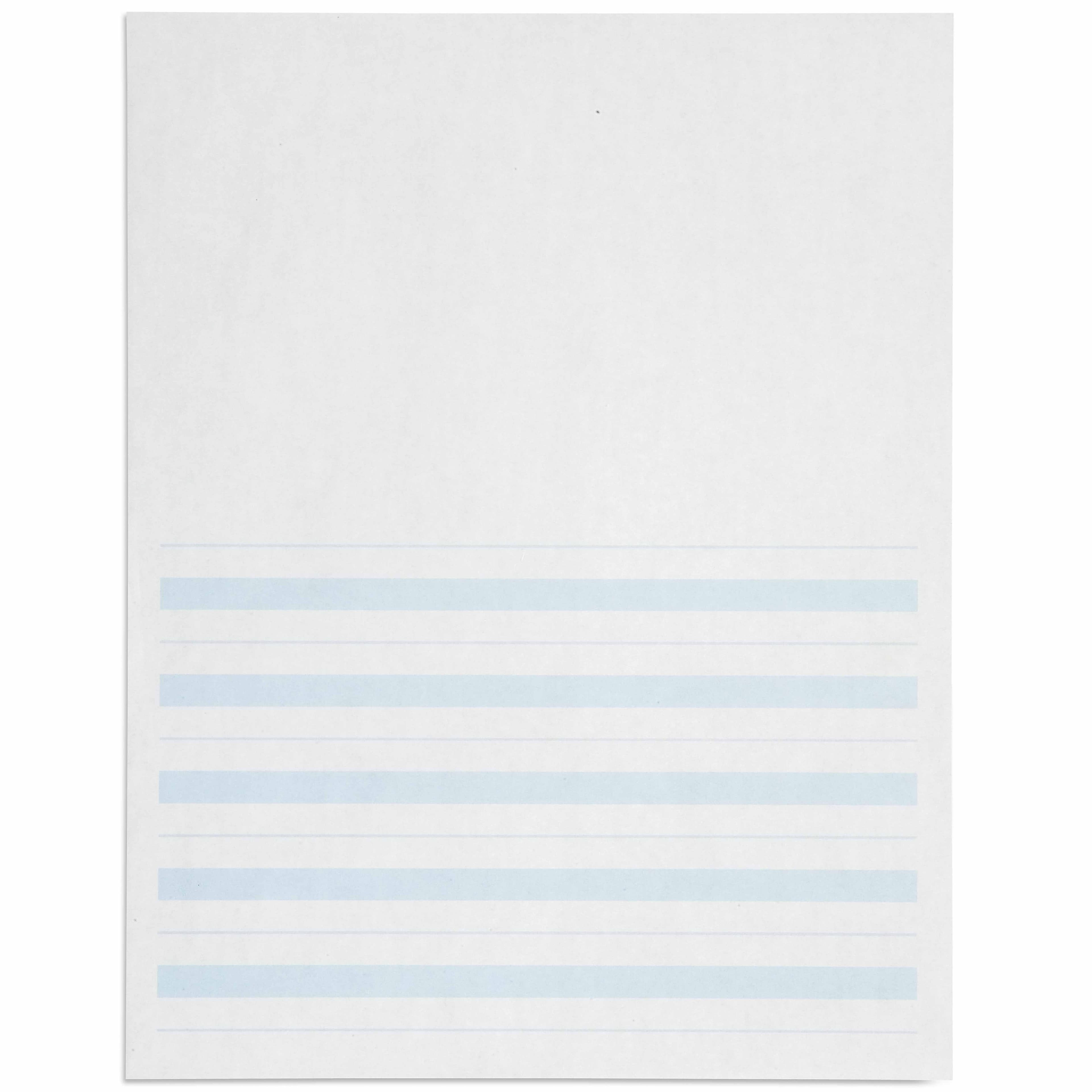 Schreibpapier: Blaue Linien - 8,5 × 11 Zoll (500)