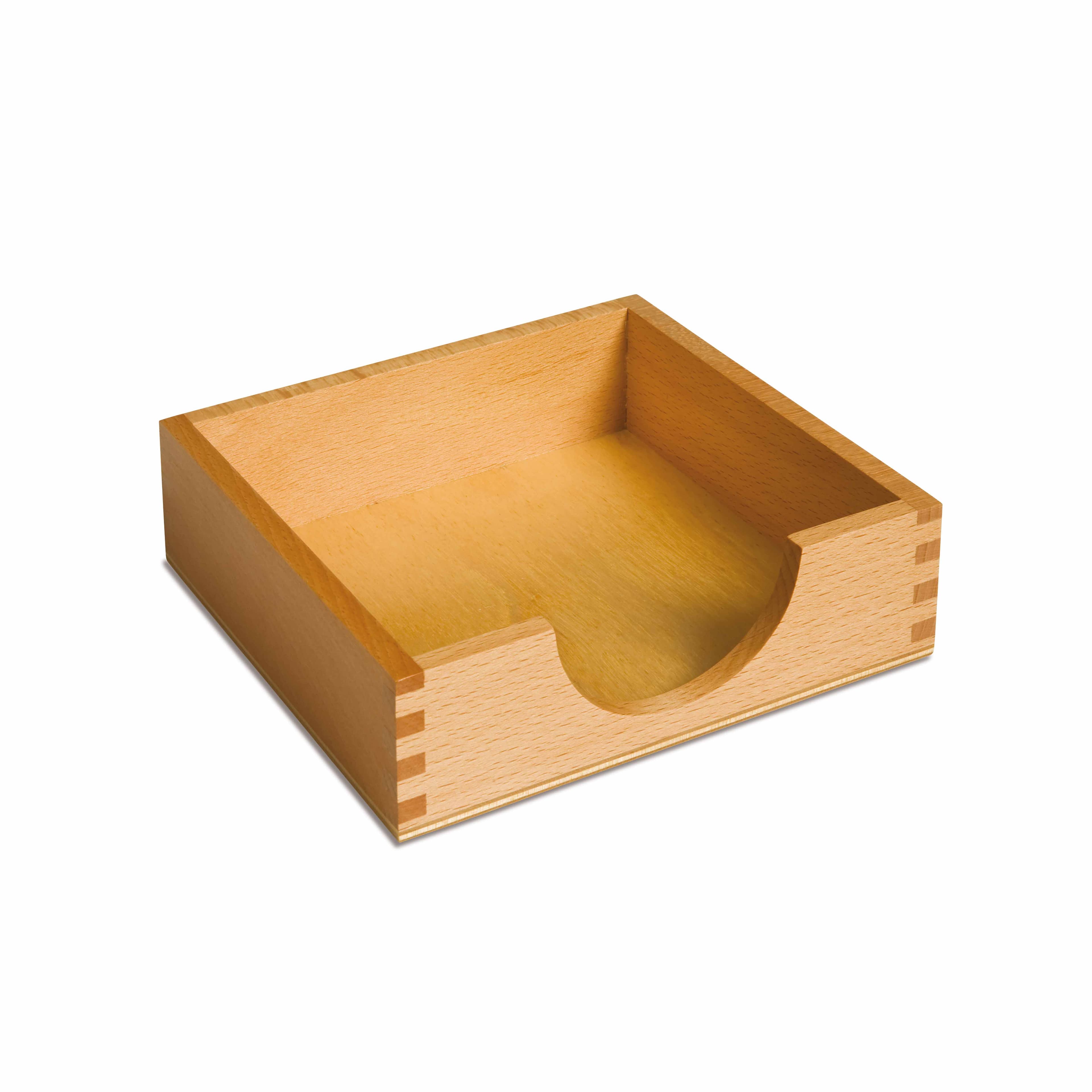 Papieraufbewahrungsbox — 14×14cm Holzhalter für praktisches Leben — Katalogansicht