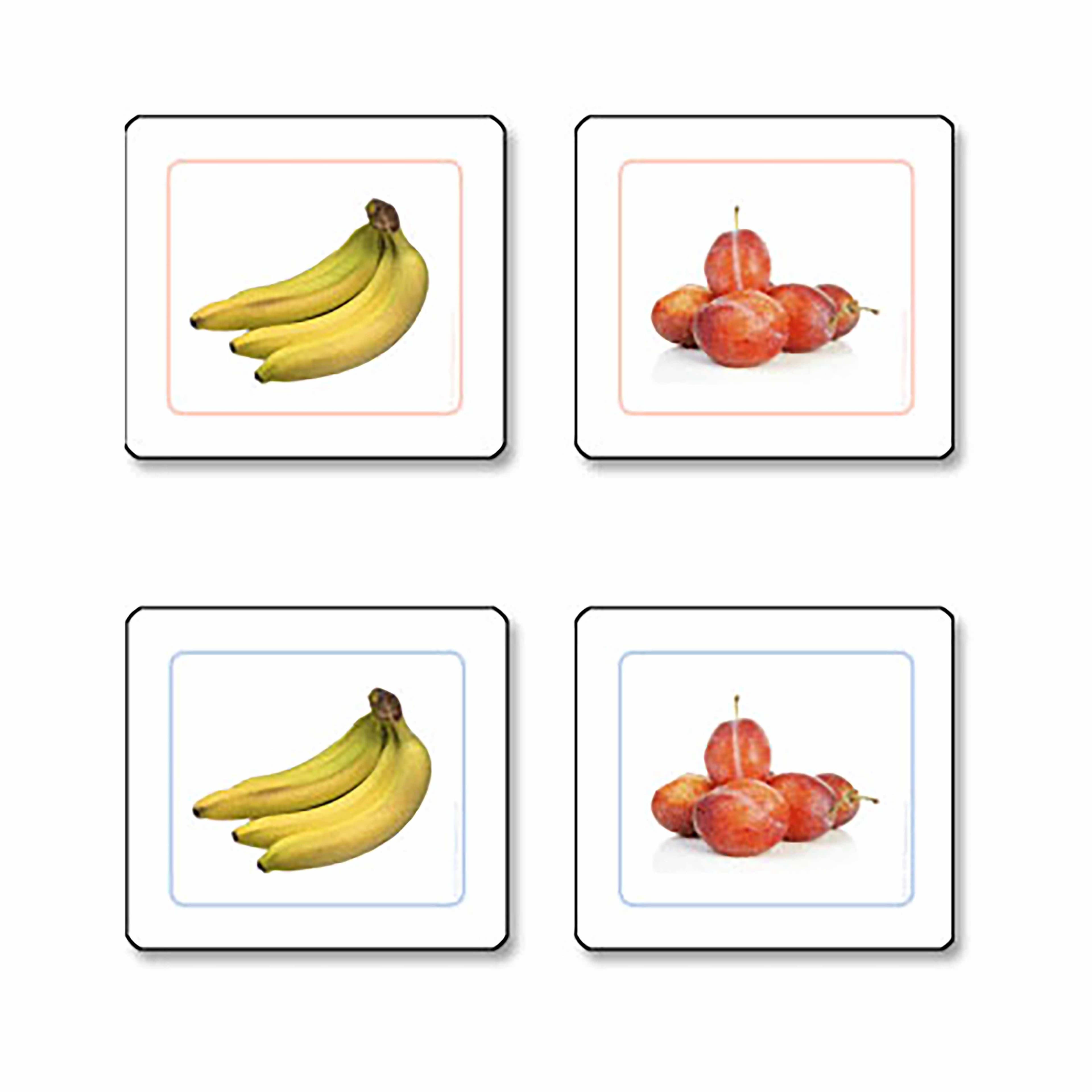 Obst-Zuordnungs-Arbeitskarten (Spanisch)