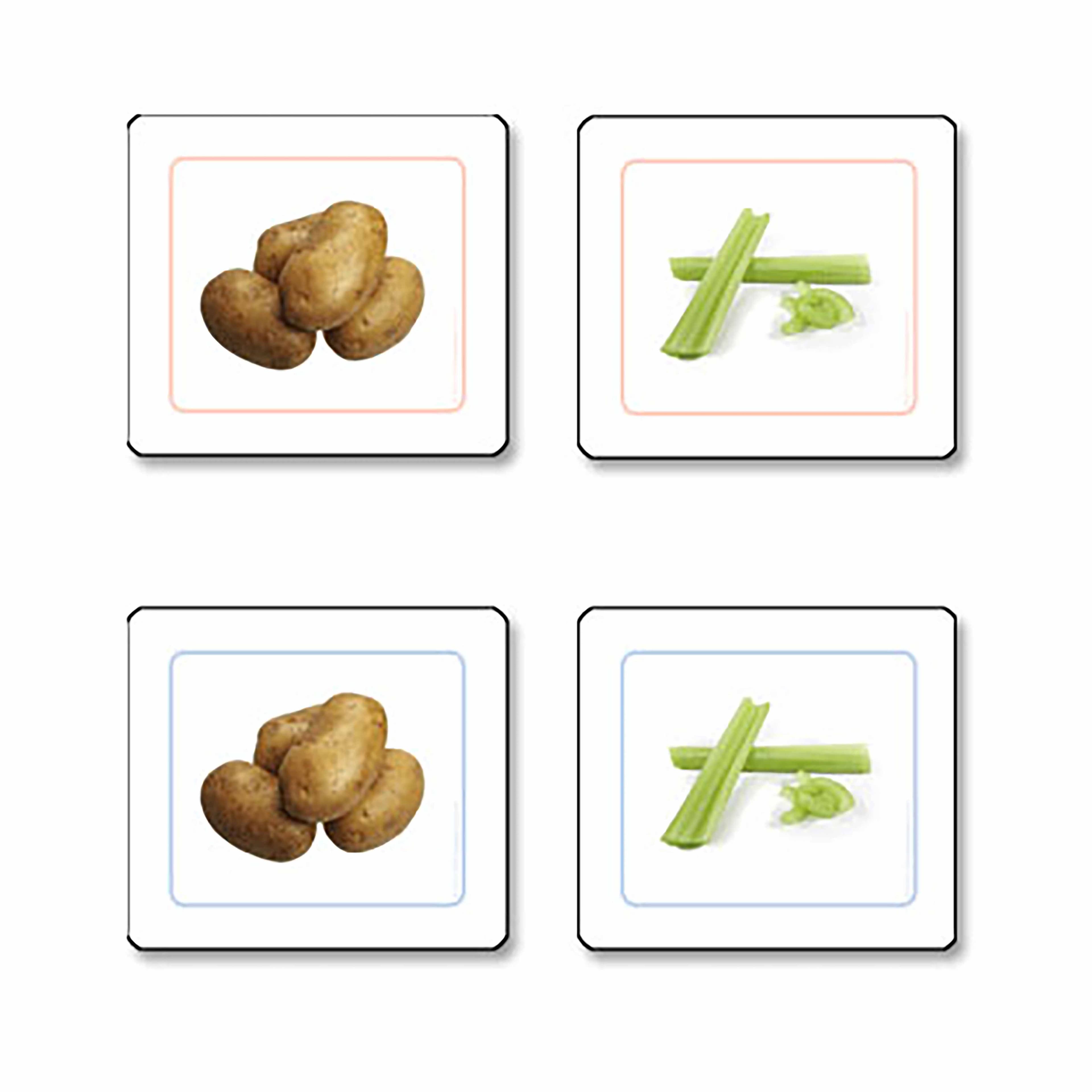 Gemüse-Zuordnungs-Arbeitskarten (Spanisch)