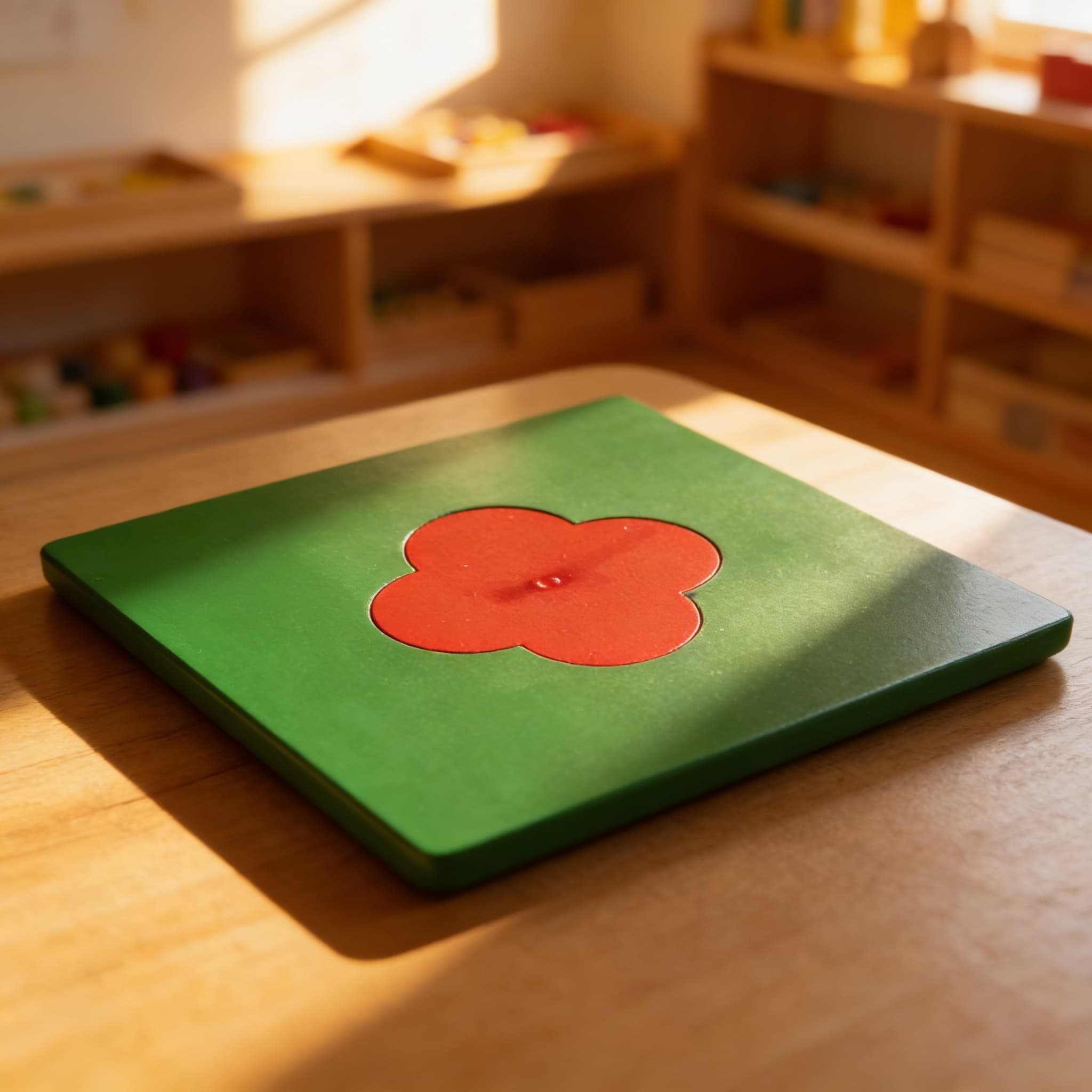 Horizontales Vierblatt — Kind beim Lernen