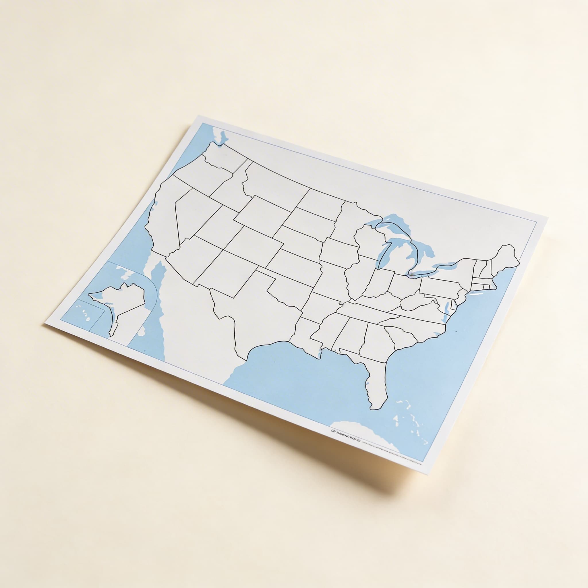 Kontrolní mapa Spojených států: bez popisk�� — Katalogový pohled