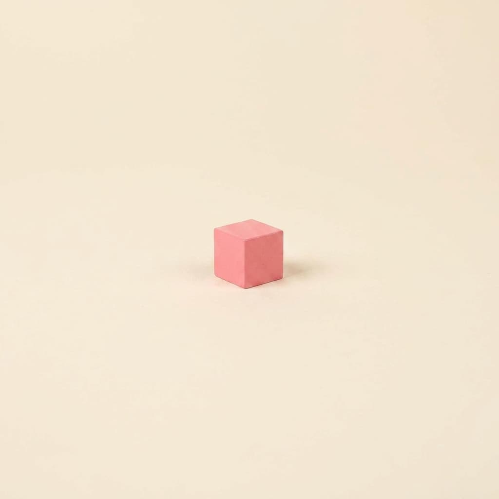 Ružová veža: Kocka 2 X 2 X 2 cm - Montessori Material | Faborino
