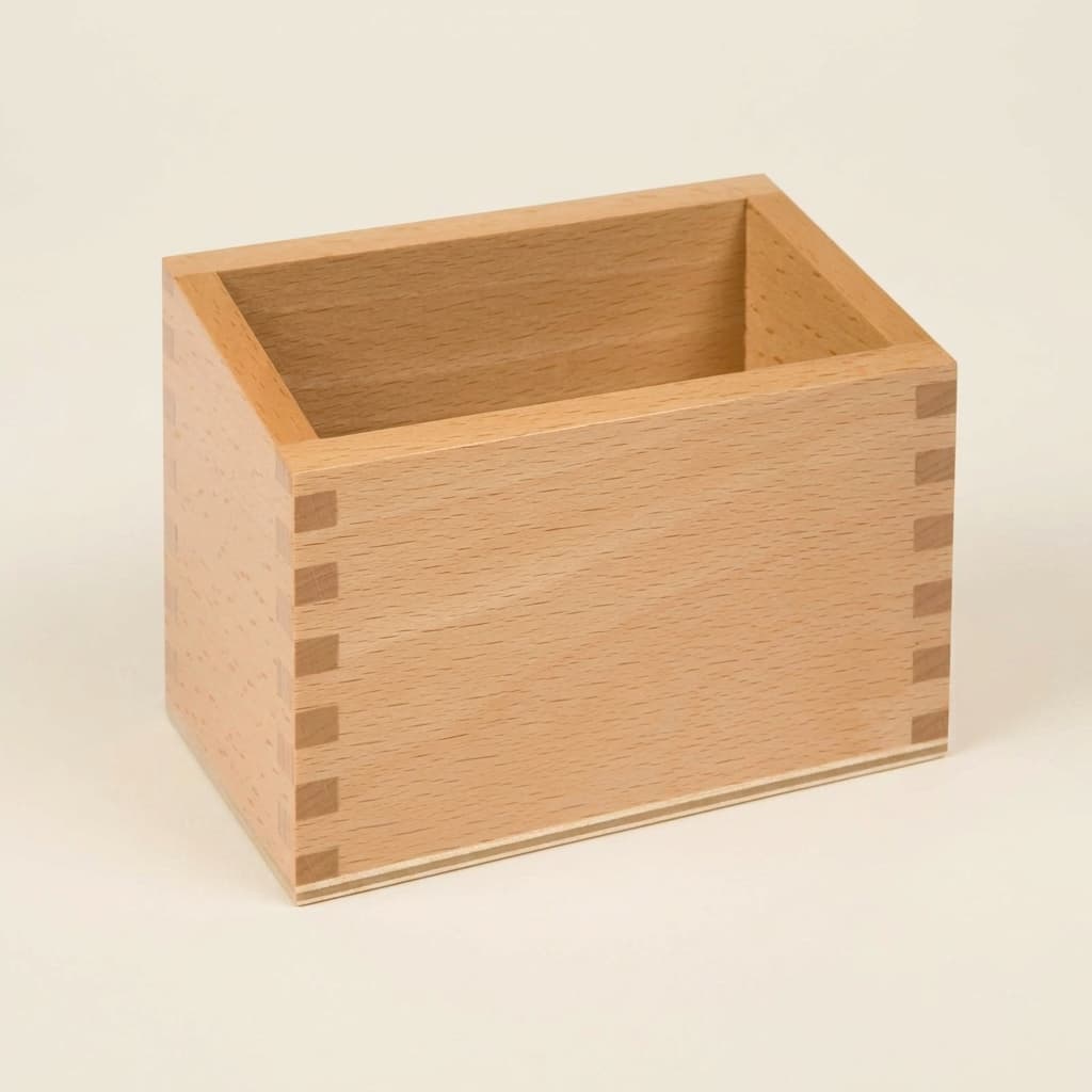 Krabica na Číslice zo Smirkového Papiera — Drevená - Montessori Material | Faborino