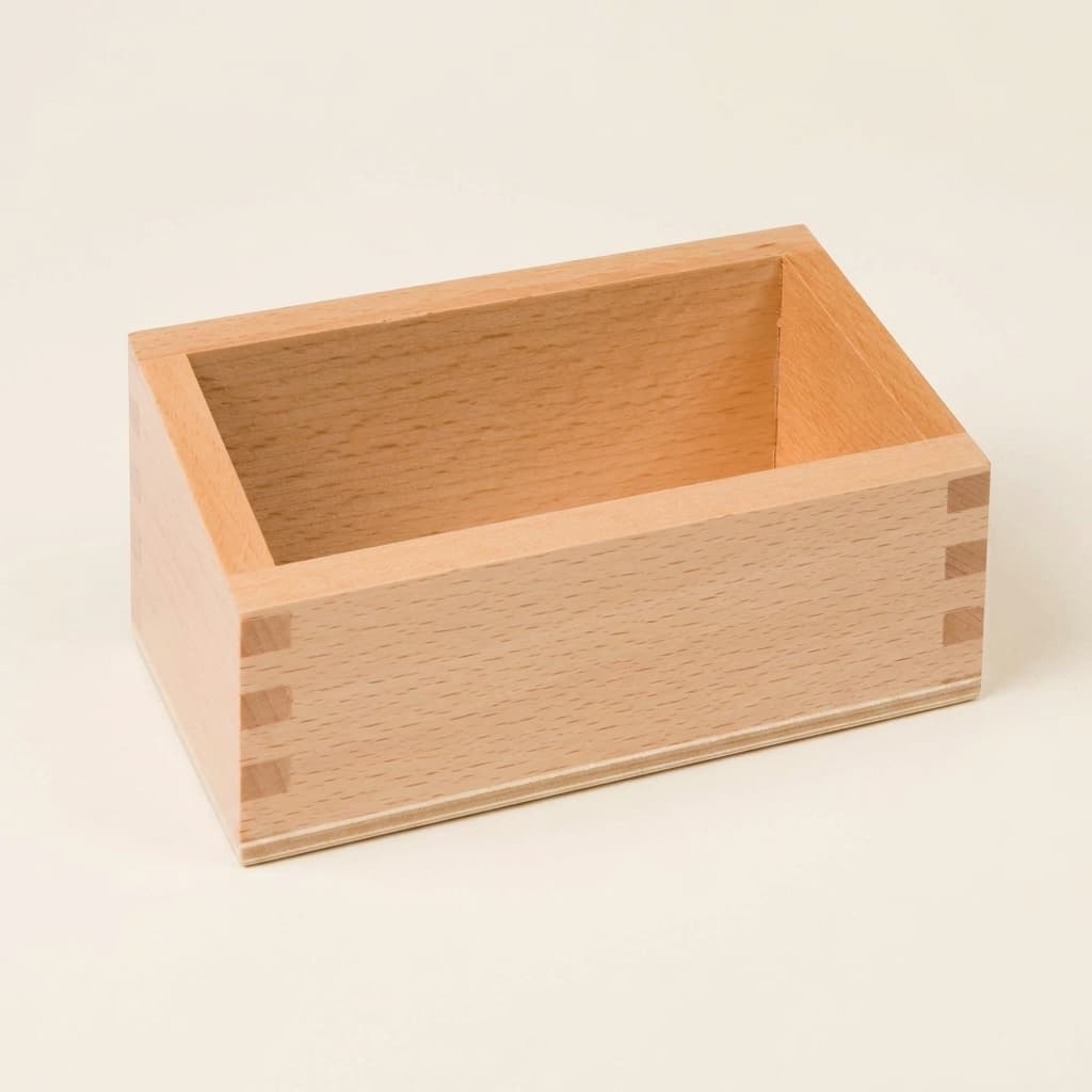 Box na vyrezané číslice — Drevený organizér s presným spojením - Montessori Material | Faborino