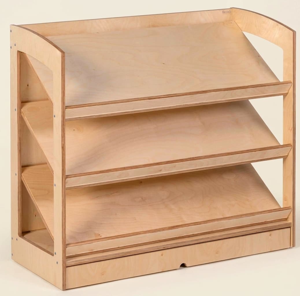 Otvorená knižnica: 93cm výška pre deti - Montessori Material | Faborino