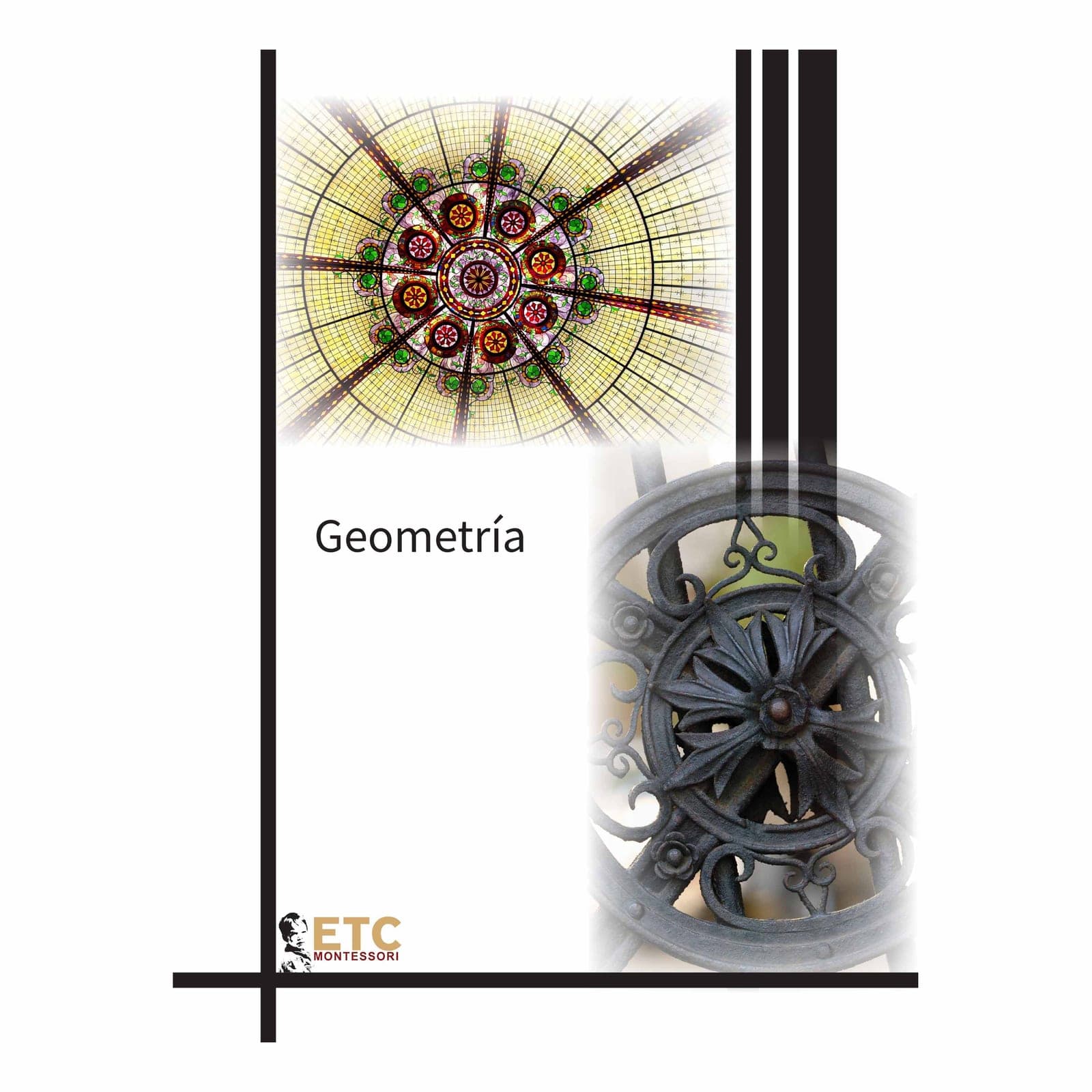 Geometrie-Dreiteilkarten — Kind beim Lernen