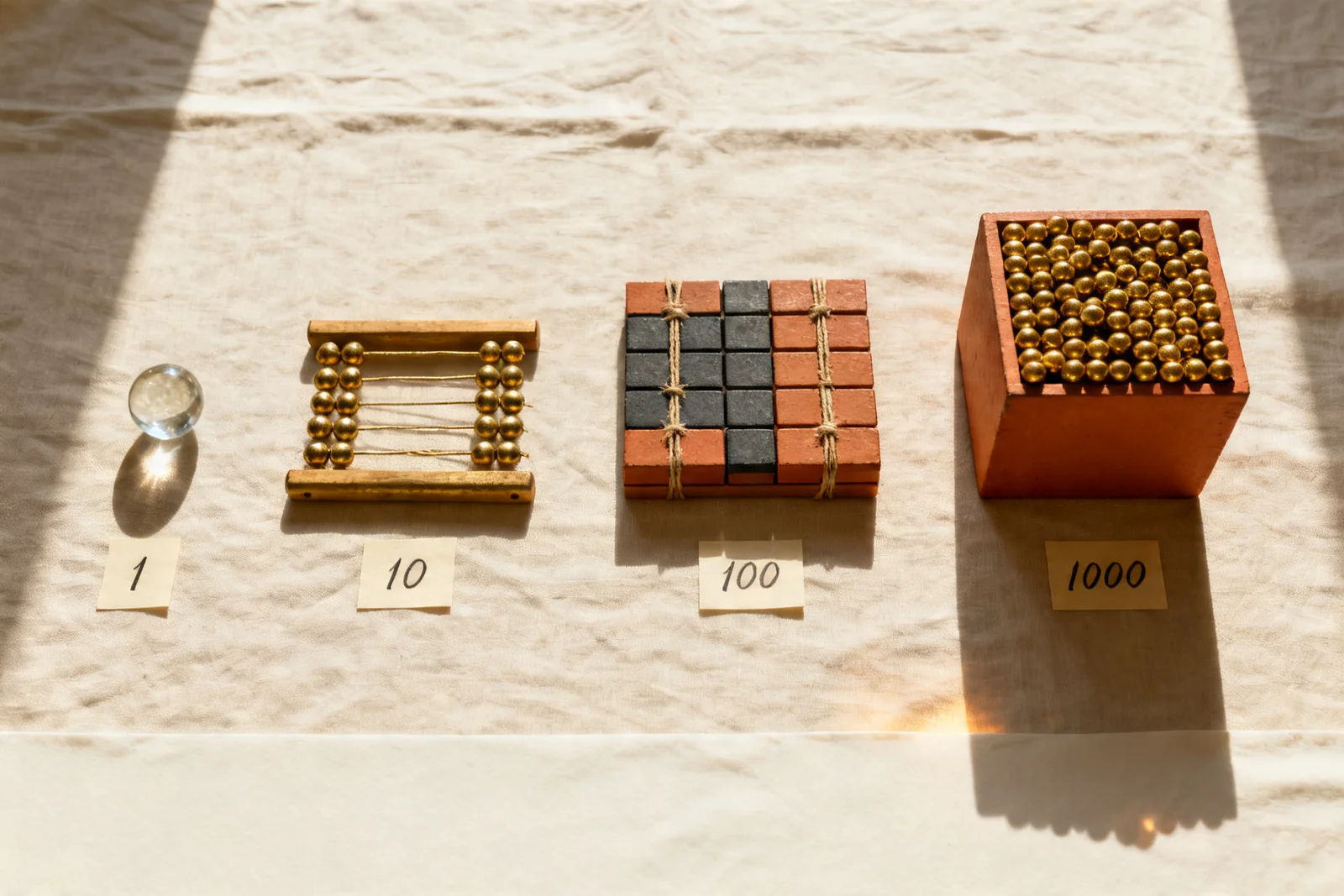 Zlatý perlový materiál: Ako deti v Montessori naozaj rozumejú matematike