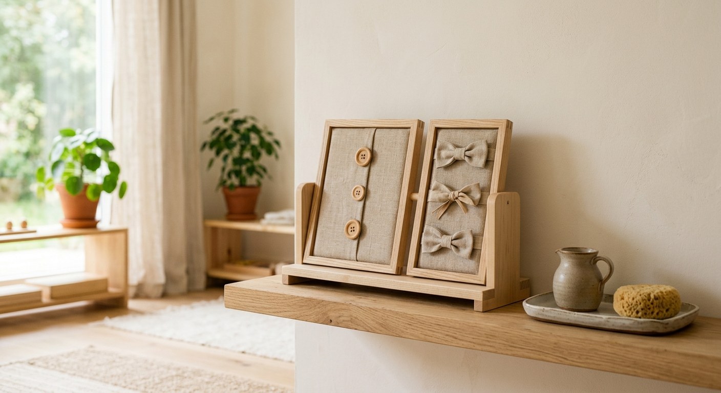 Furniture Montessori materials in classroom
